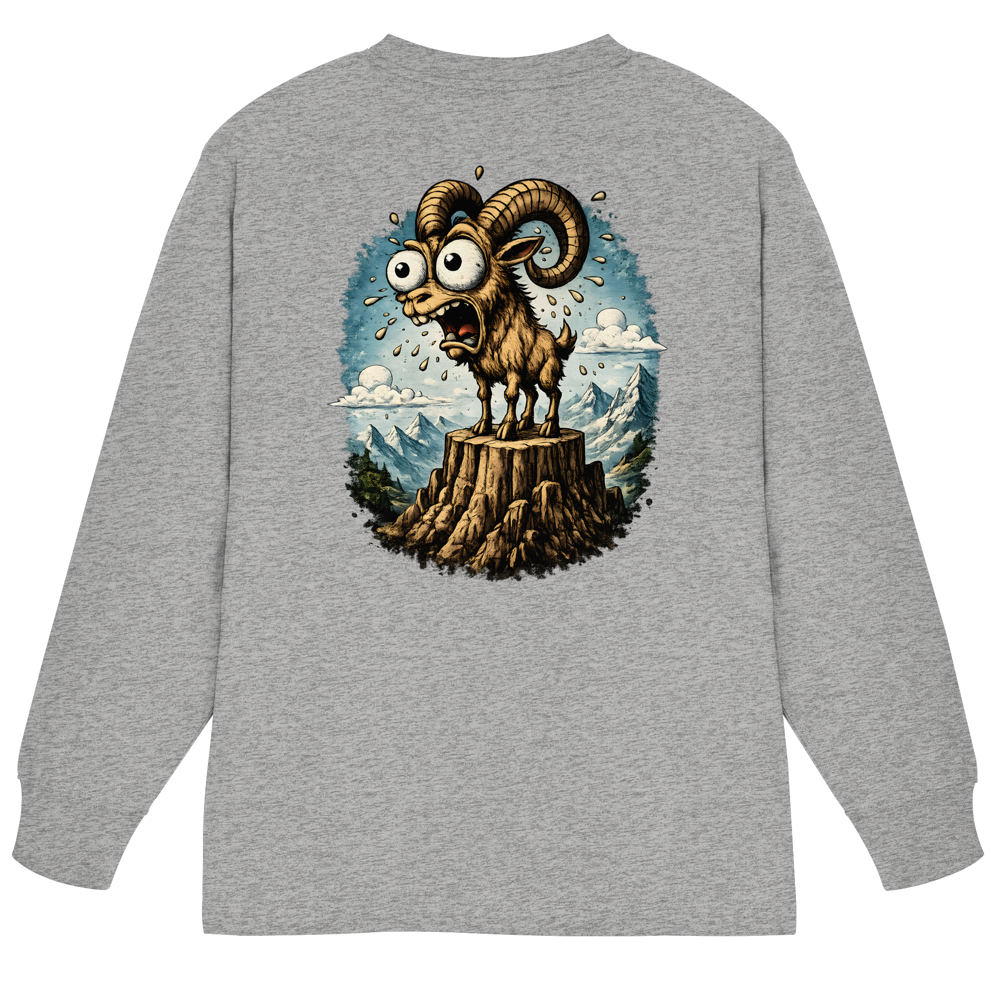 Tiefenblick Tiefe Fun - Organic Heavy Oversized Longsleeve T-Shirt