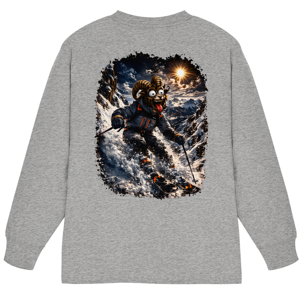Tiefenblick Ski - Organic Heavy Oversized Longsleeve T-Shirt
