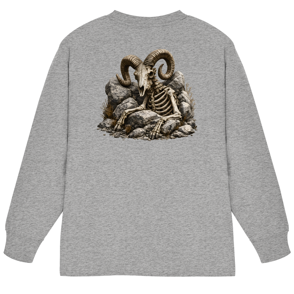 Tiefenblick Skelett Fun - Organic Heavy Oversized Longsleeve T-Shirt