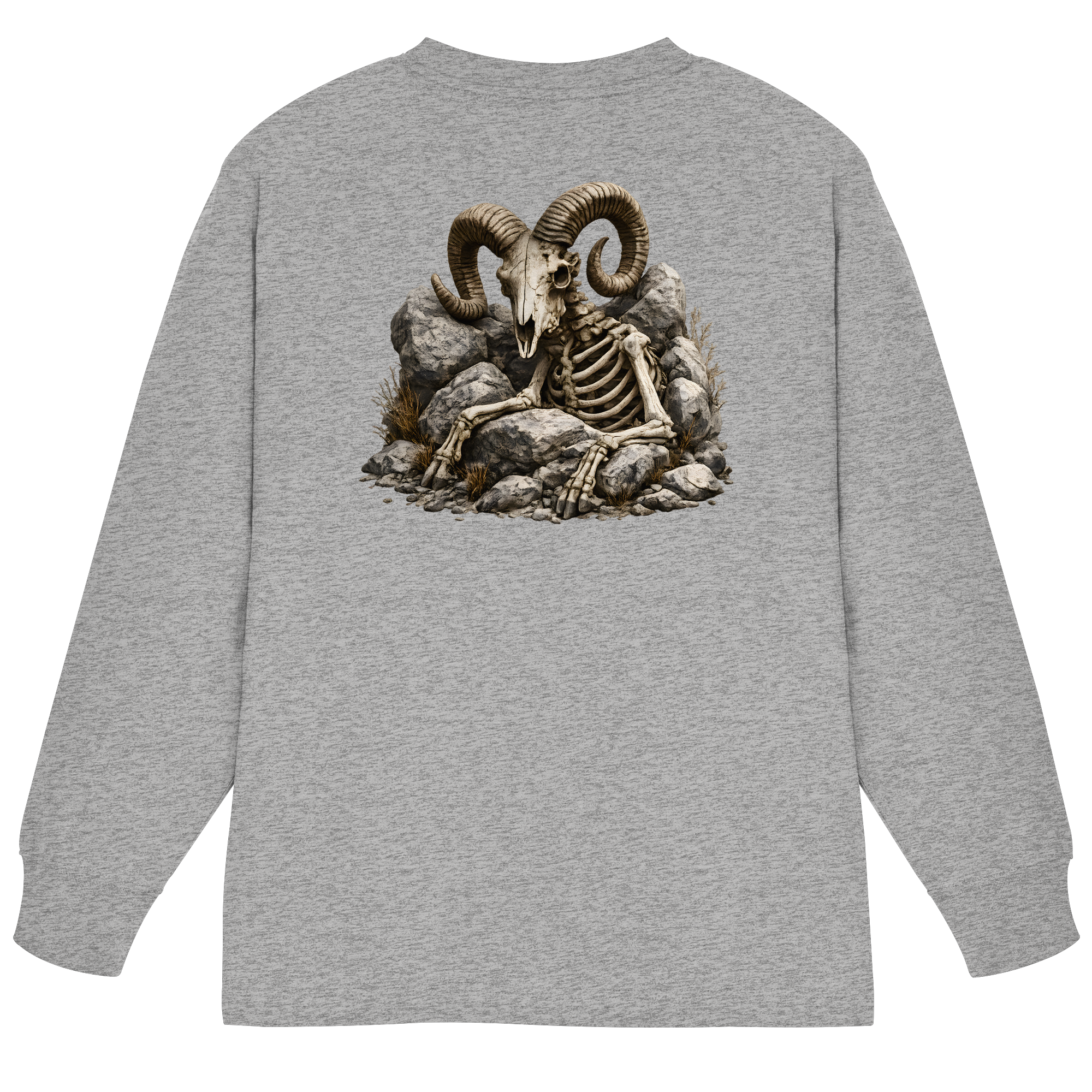 Tiefenblick Skelett Fun - Organic Heavy Oversized Longsleeve T-Shirt
