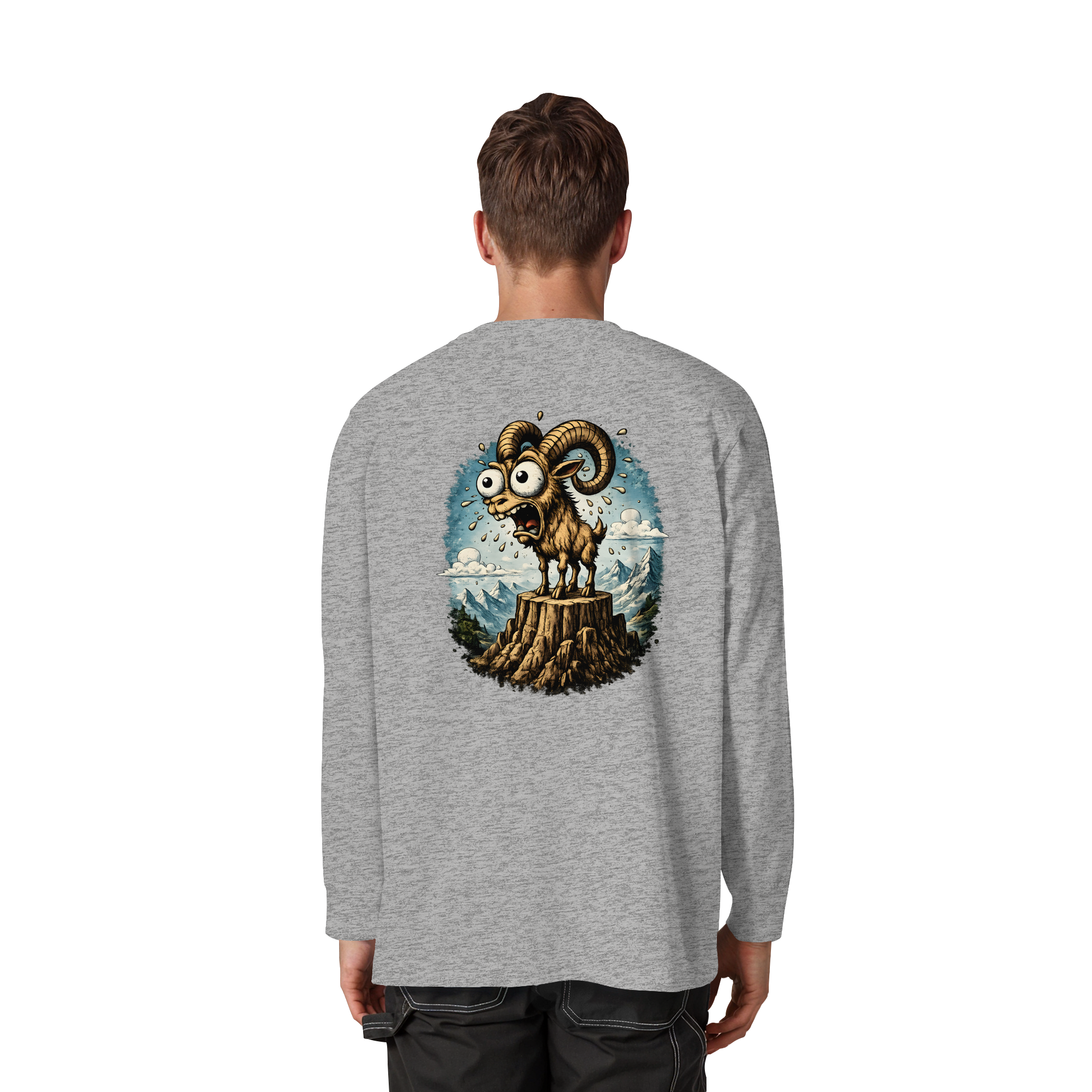 Tiefenblick Tiefe Fun - Organic Heavy Oversized Longsleeve T-Shirt
