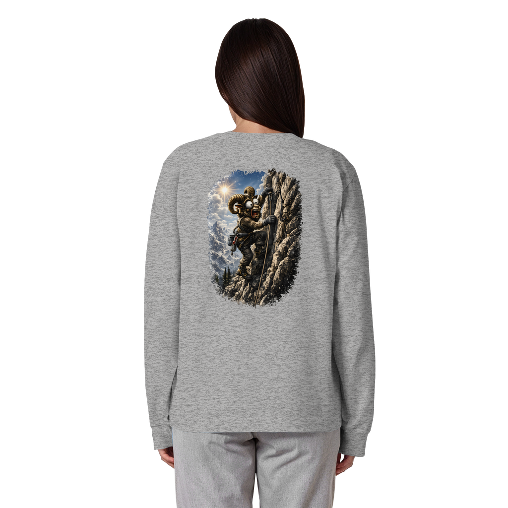 Tiefenblick Klettern - Organic Heavy Oversized Longsleeve T-Shirt