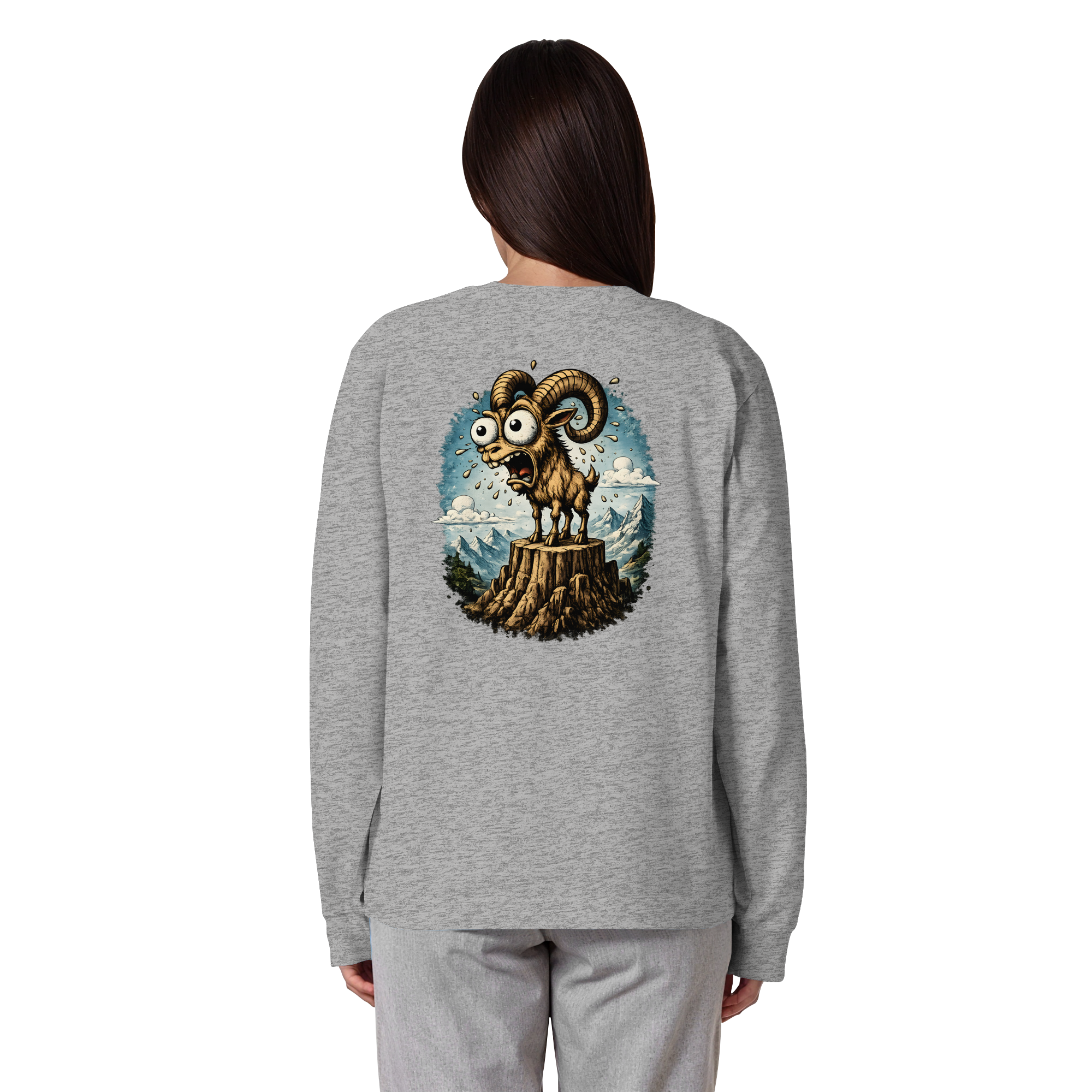 Tiefenblick Tiefe Fun - Organic Heavy Oversized Longsleeve T-Shirt
