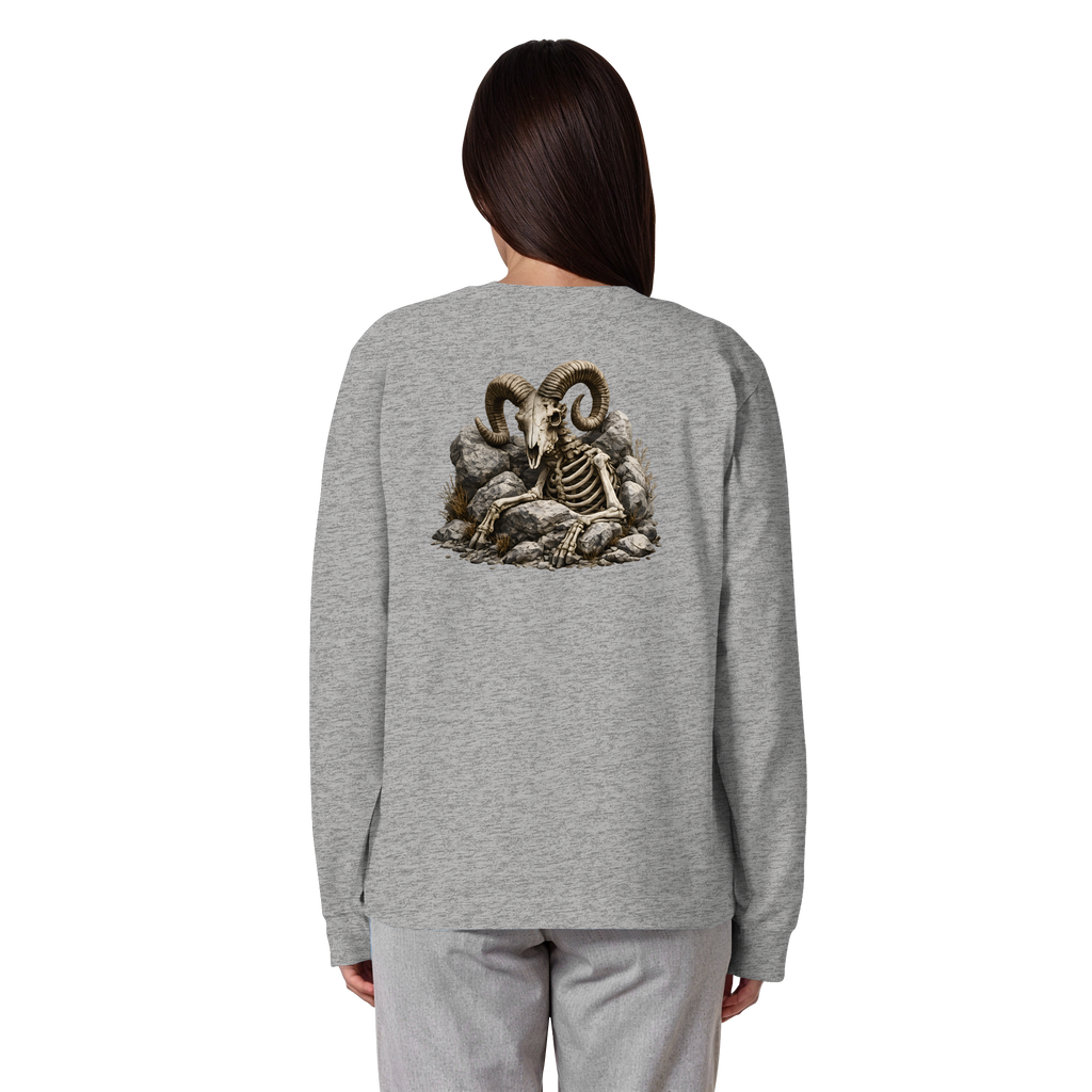 Tiefenblick Skelett Fun - Organic Heavy Oversized Longsleeve T-Shirt