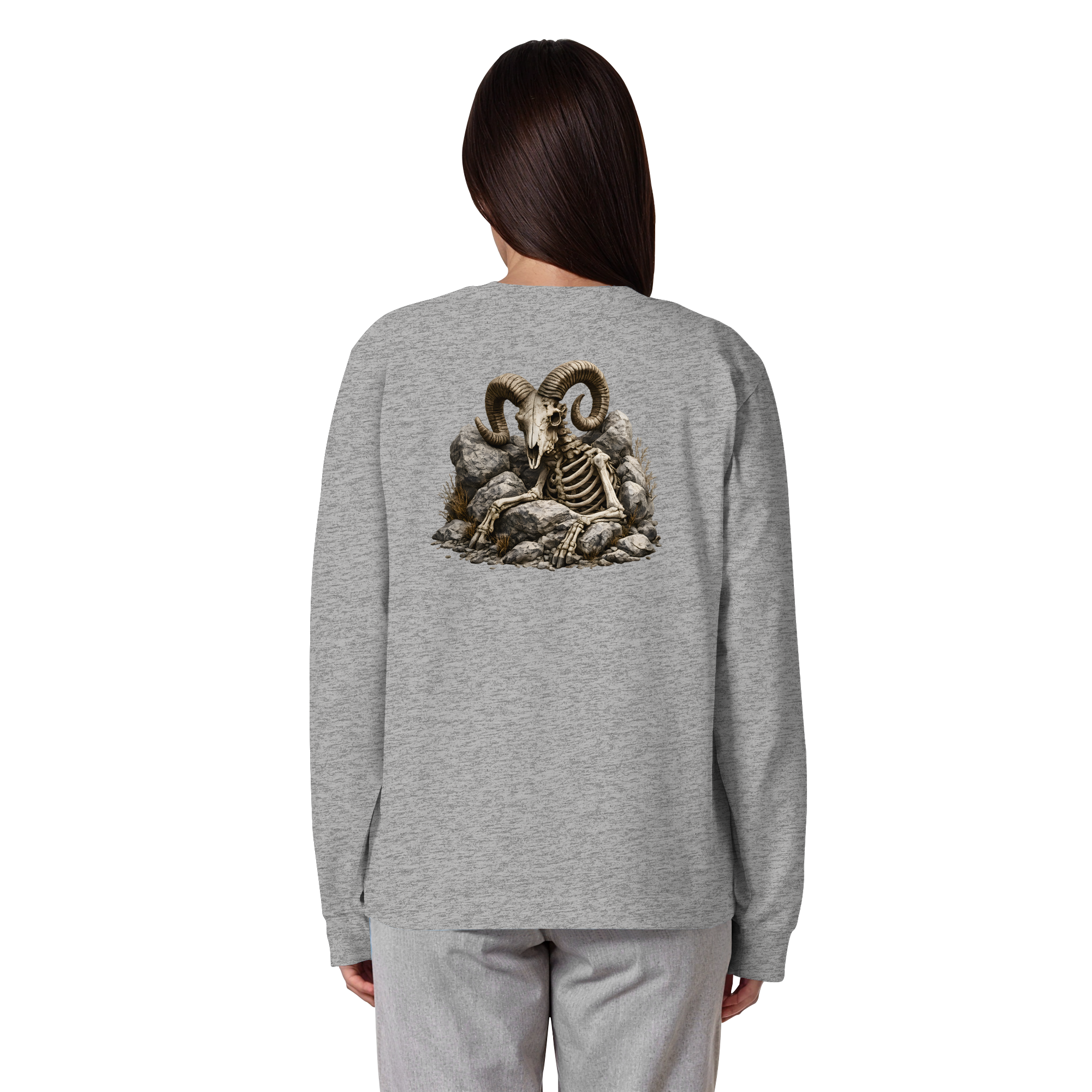 Tiefenblick Skelett Fun - Organic Heavy Oversized Longsleeve T-Shirt