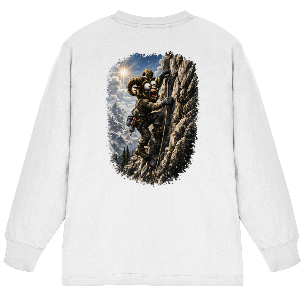 Tiefenblick Klettern - Organic Heavy Oversized Longsleeve T-Shirt