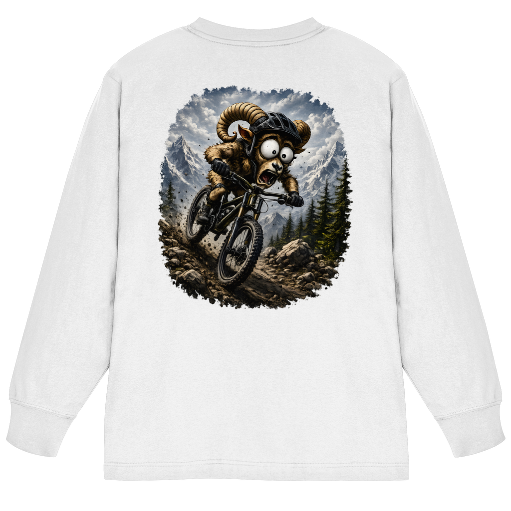 Tiefenblick Downhill - Organic Heavy Oversized Longsleeve T-Shirt
