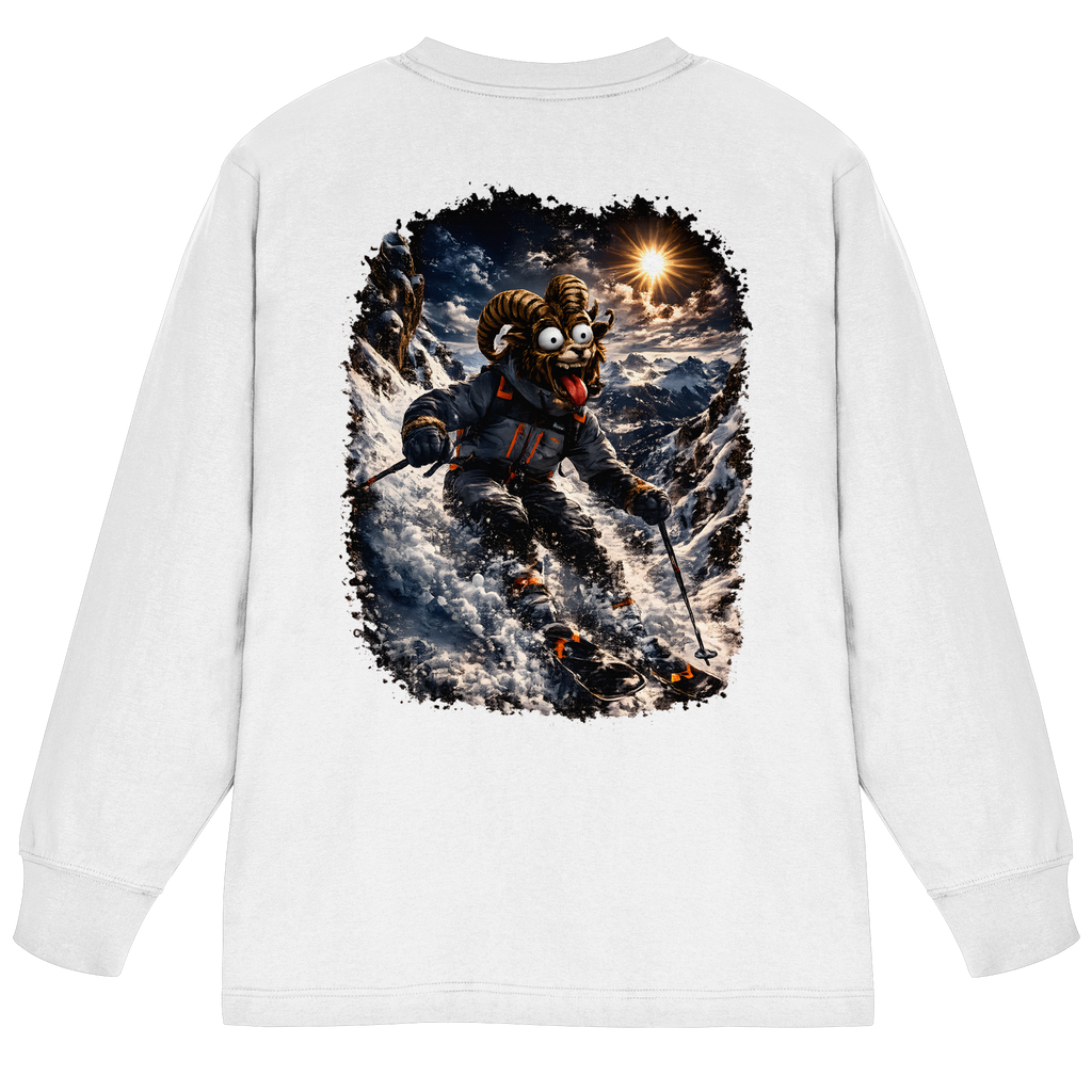 Tiefenblick Ski - Organic Heavy Oversized Longsleeve T-Shirt