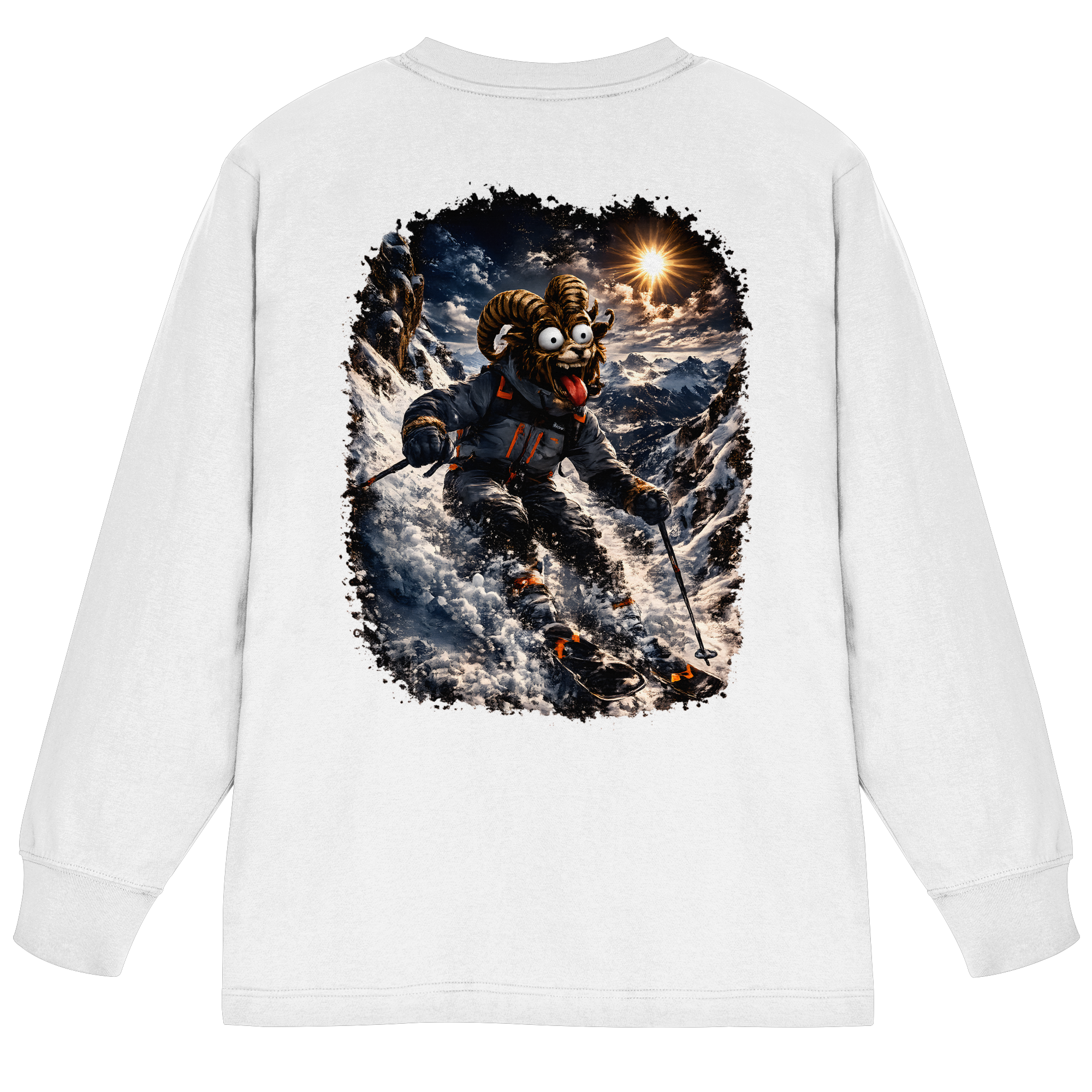 Tiefenblick Ski - Organic Heavy Oversized Longsleeve T-Shirt