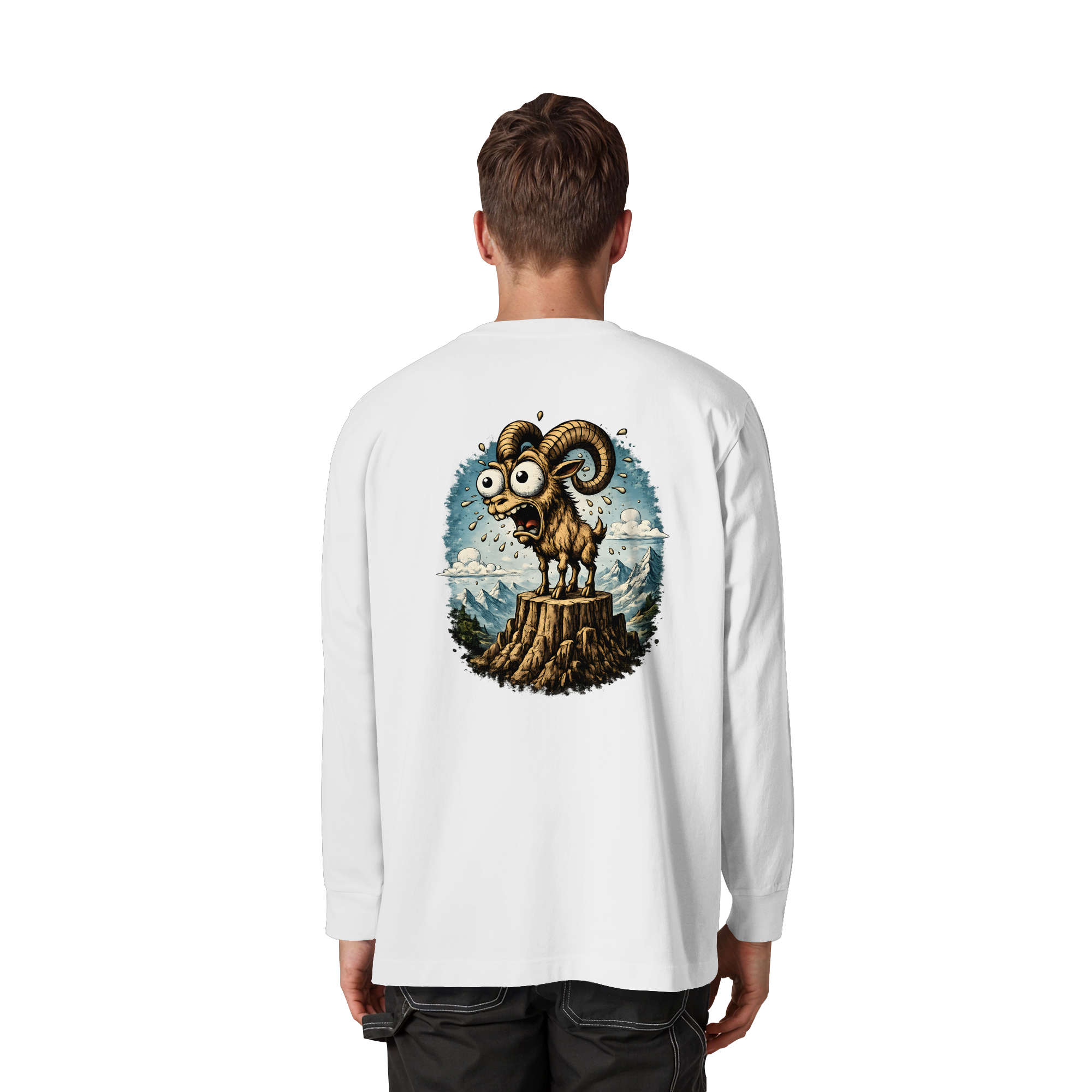 Tiefenblick Tiefe Fun - Organic Heavy Oversized Longsleeve T-Shirt