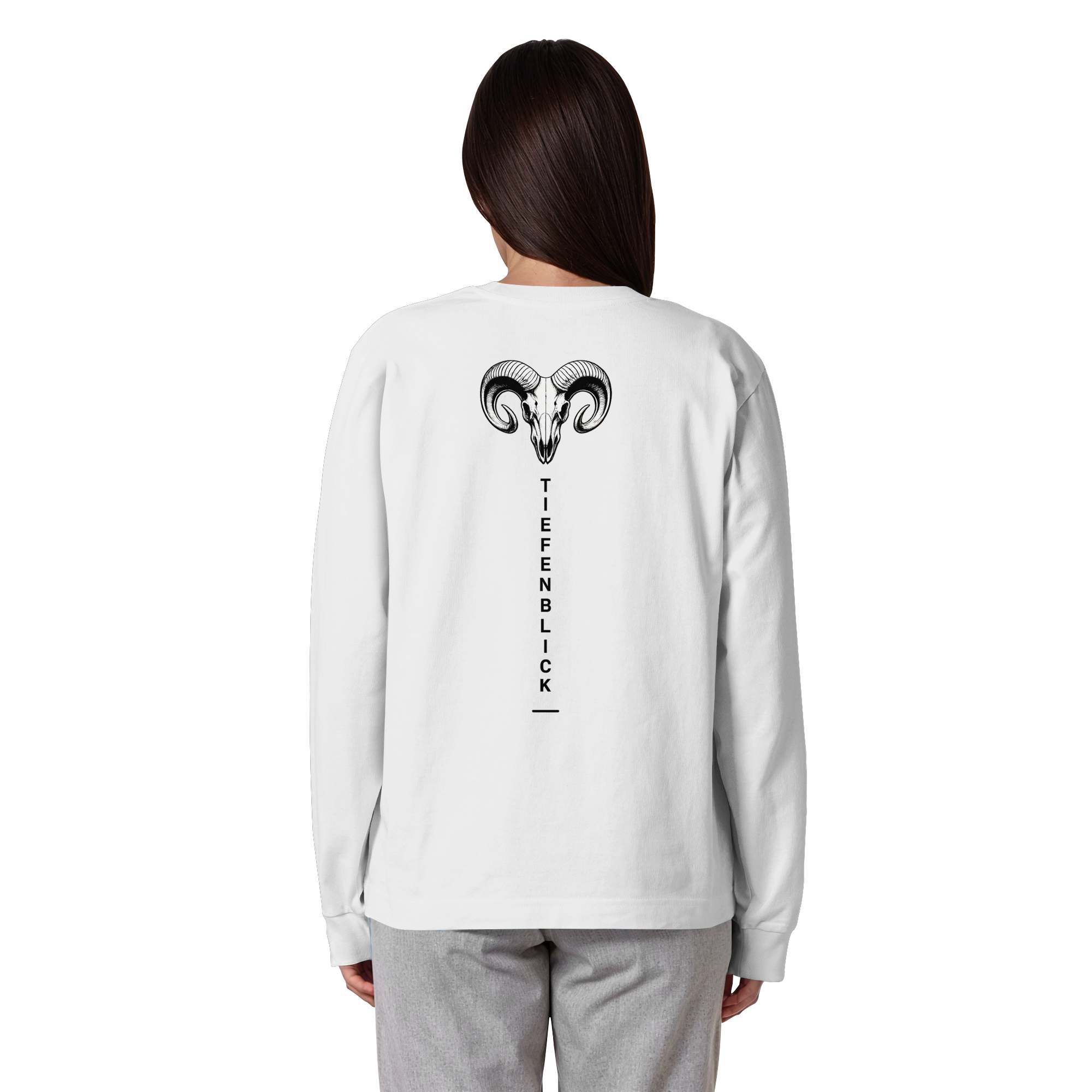 Tiefenblick Tiefenblick 1 Fun - Organic Heavy Oversized Longsleeve T-Shirt