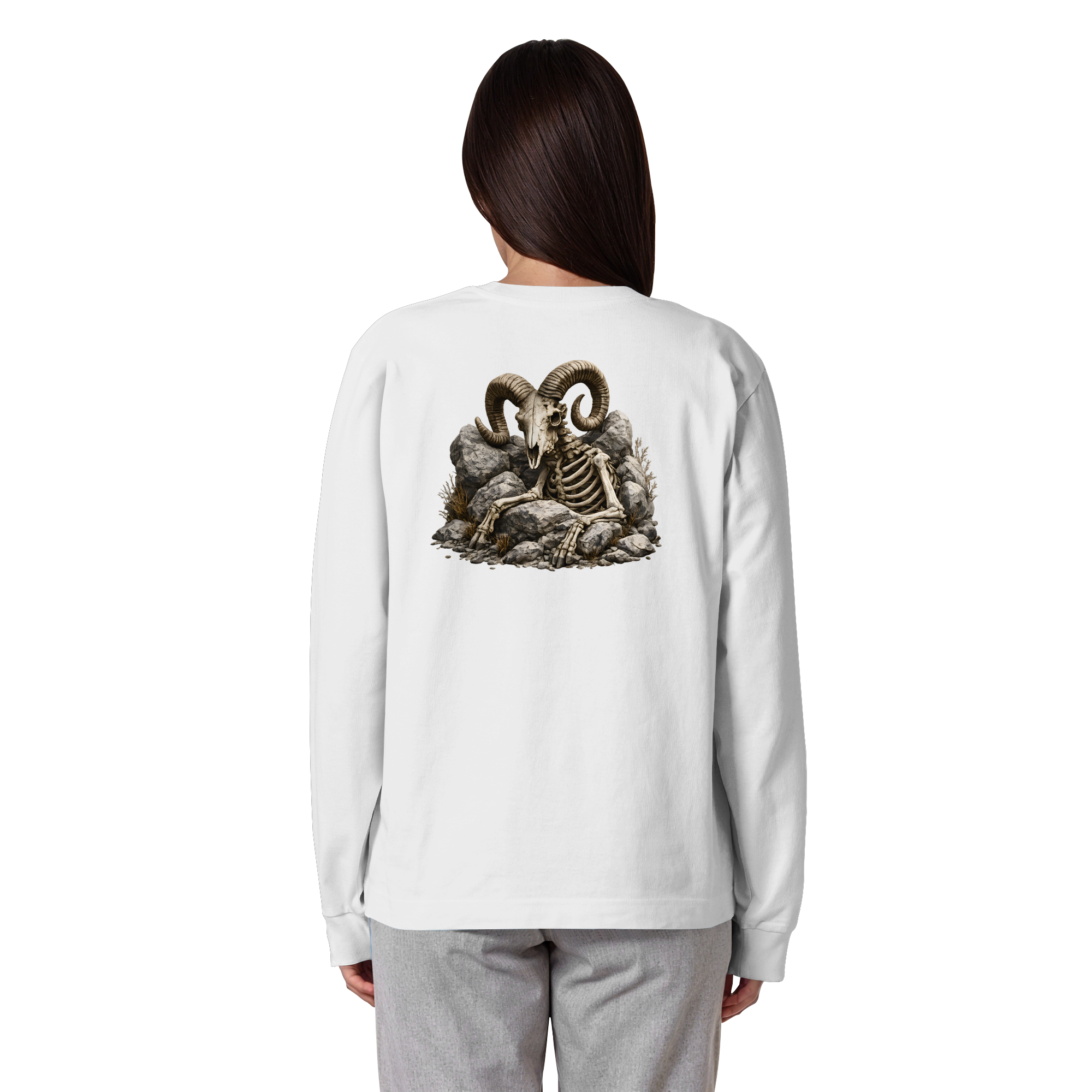 Tiefenblick Skelett Fun - Organic Heavy Oversized Longsleeve T-Shirt