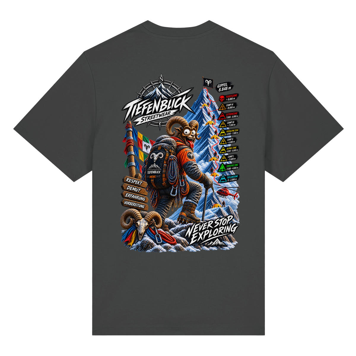 Tiefenblick Todeszone Fun - Organic Heavy Shirt