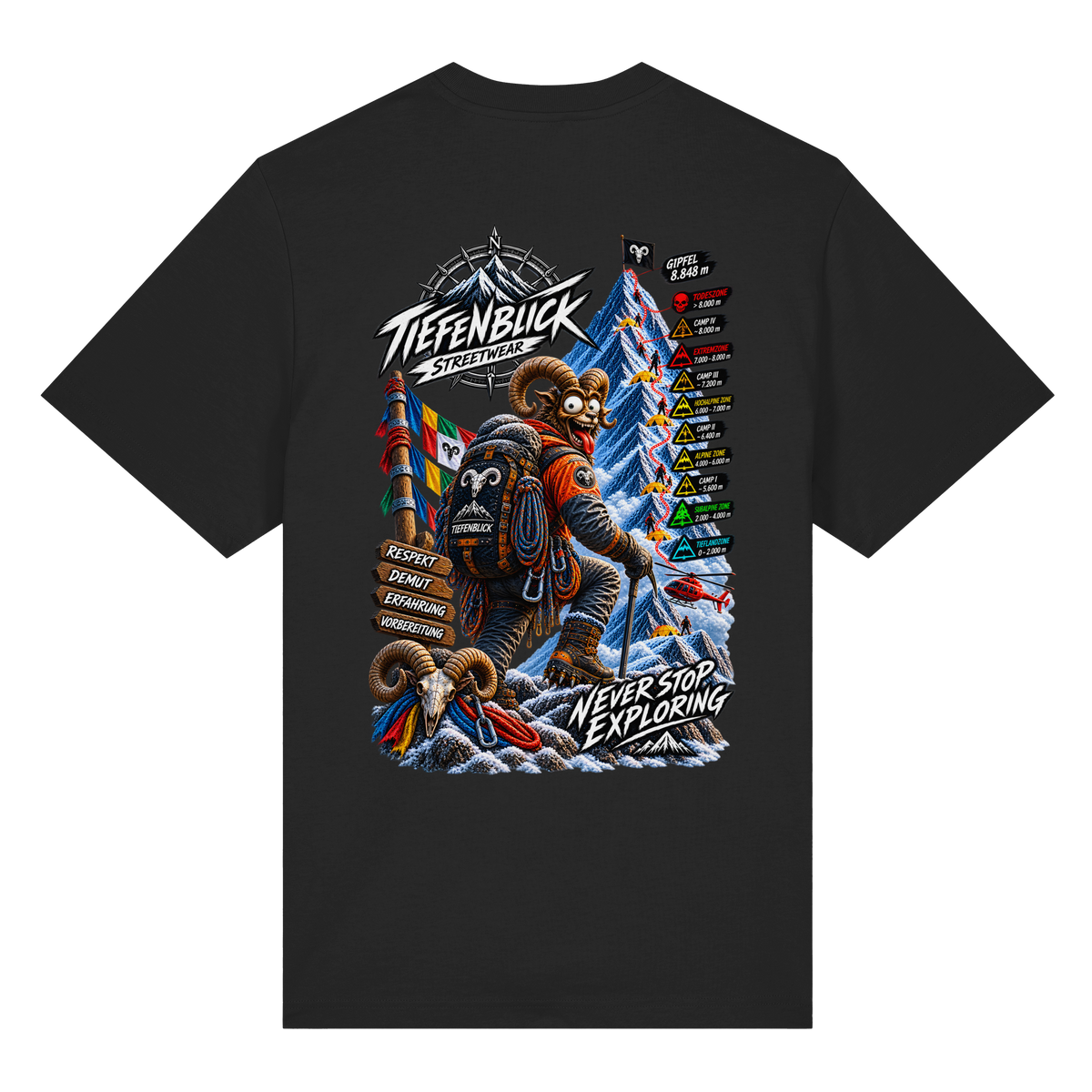Tiefenblick Todeszone Fun - Organic Heavy Shirt
