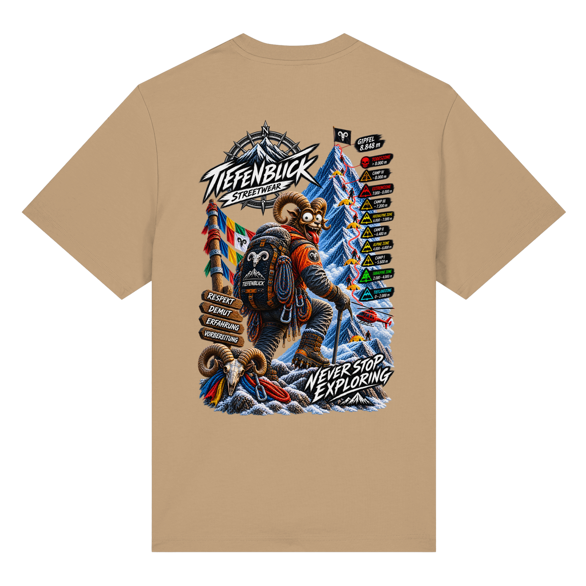 Tiefenblick Todeszone Fun - Organic Heavy Shirt