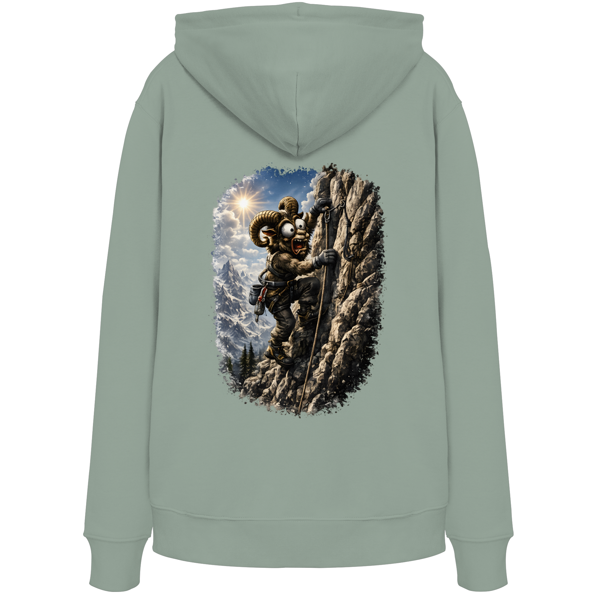 Tiefenblick T Shirt Klettern - Organic Hoodie