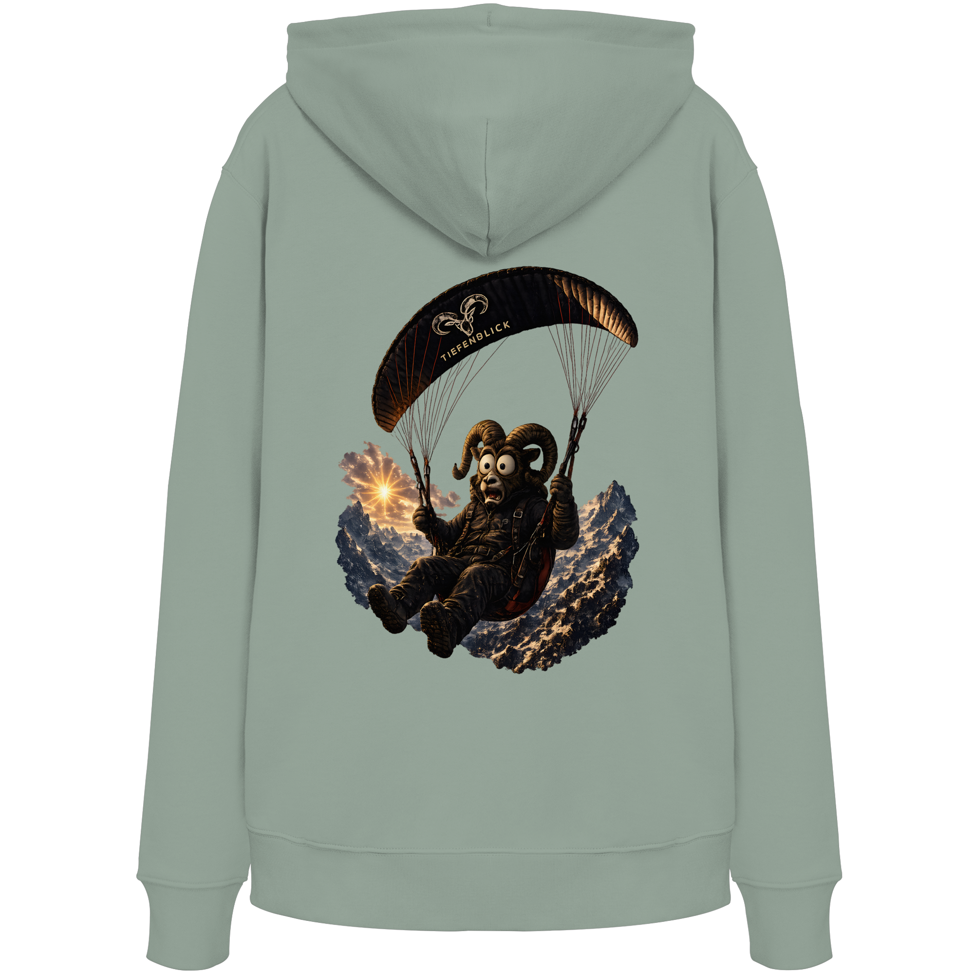 Tiefenblick Paraglider (Frau) - Organic Hoodie
