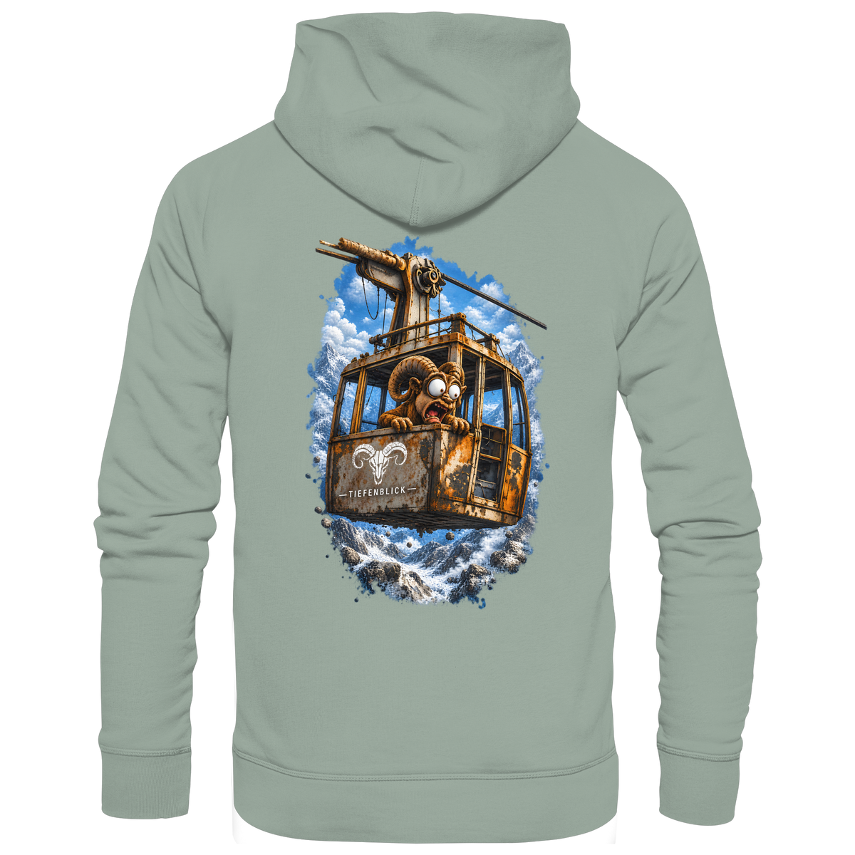 Tiefenblick Adrenalin Gondel Fun - Organic Hoodie