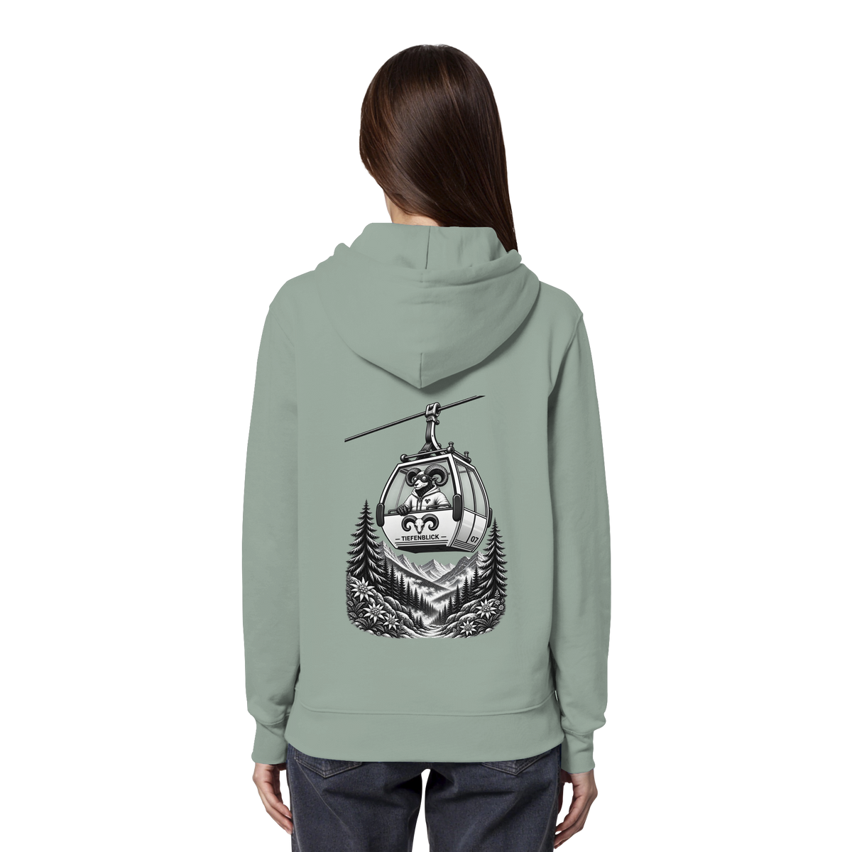 Tiefenblick Gondel Fun  - Organic Hoodie