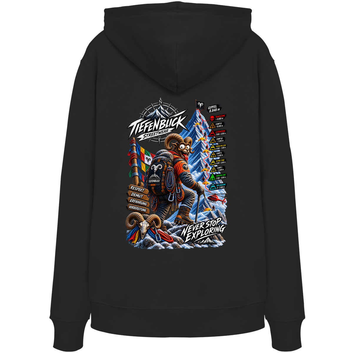 Tiefenblick Todeszone Fun - Organic Hoodie