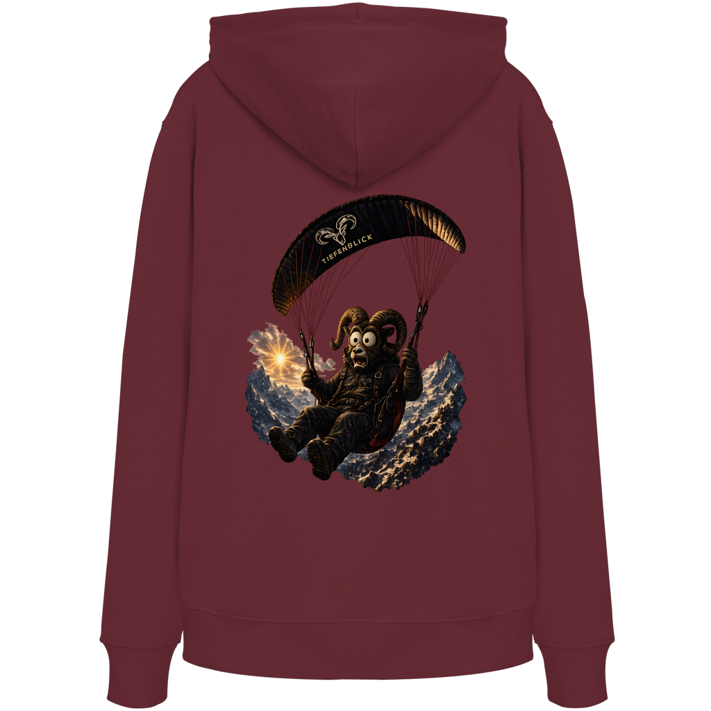 Tiefenblick Paraglider (Frau) - Organic Hoodie