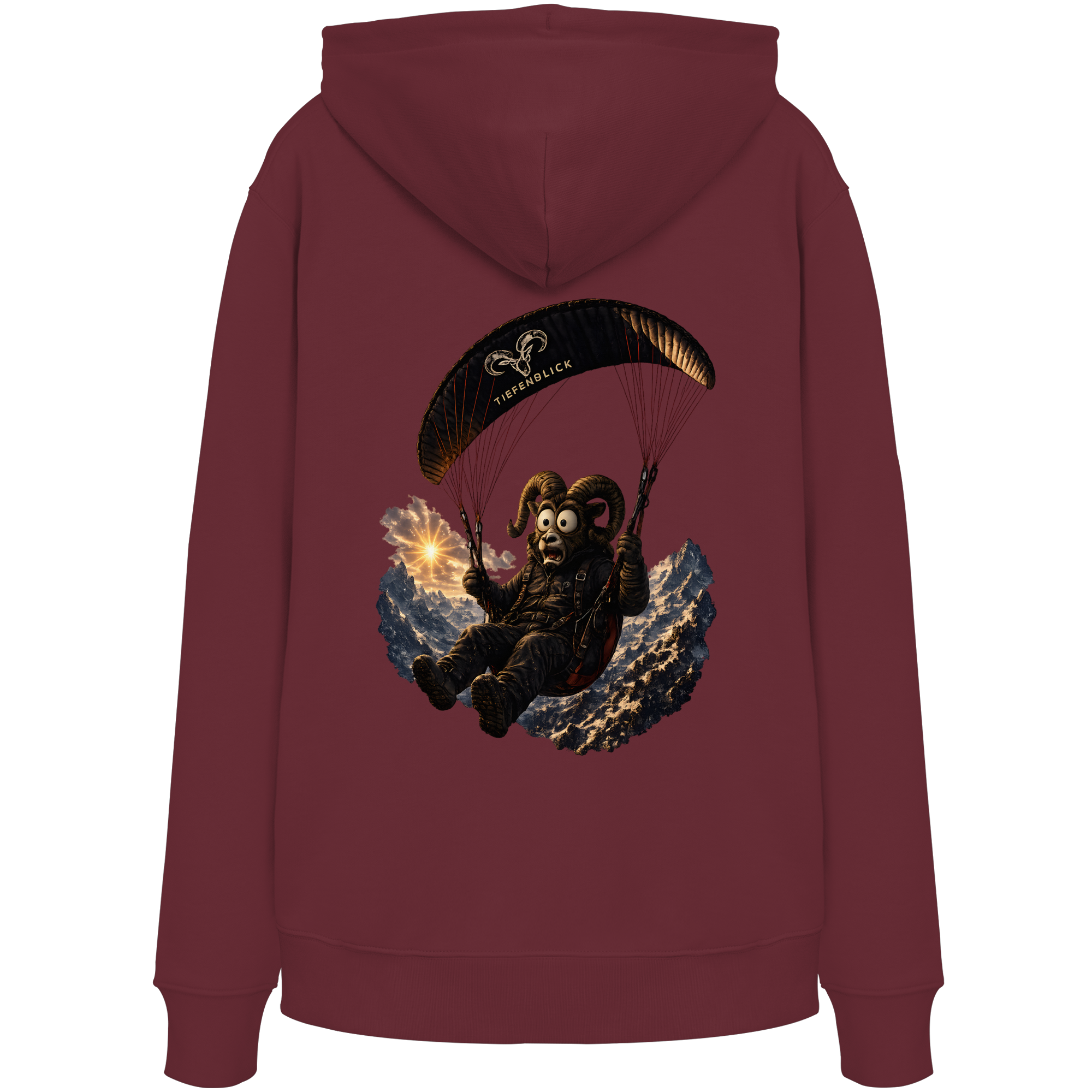 Tiefenblick Paraglider (Frau) - Organic Hoodie