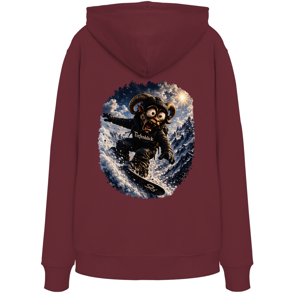 Tiefenblick Snowboarden- Organic Hoodie