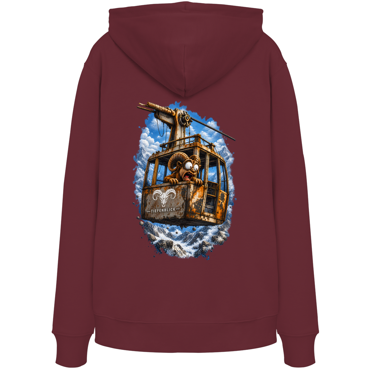 Tiefenblick Adrenalin Gondel Fun - Organic Hoodie