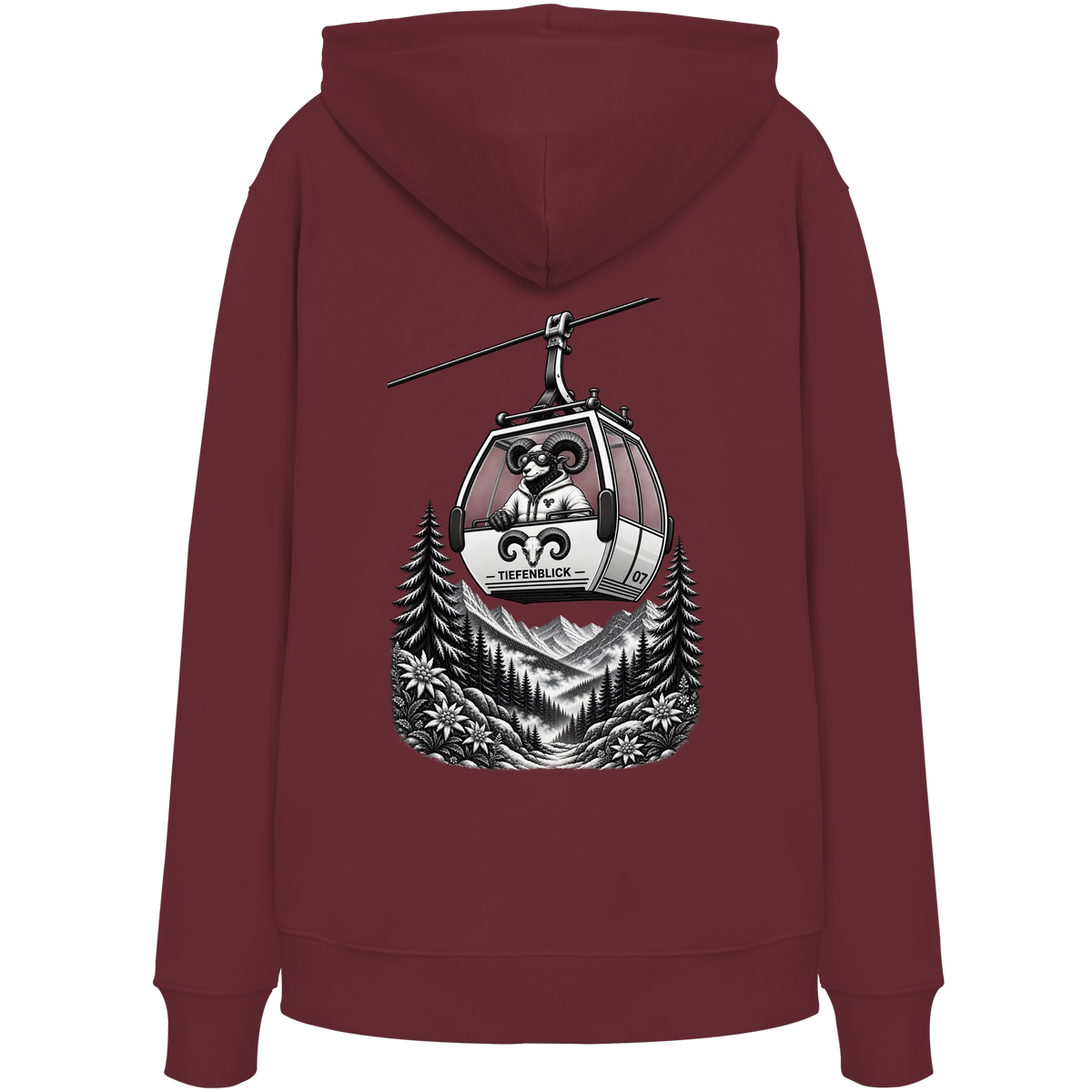 Tiefenblick Gondel Fun  - Organic Hoodie