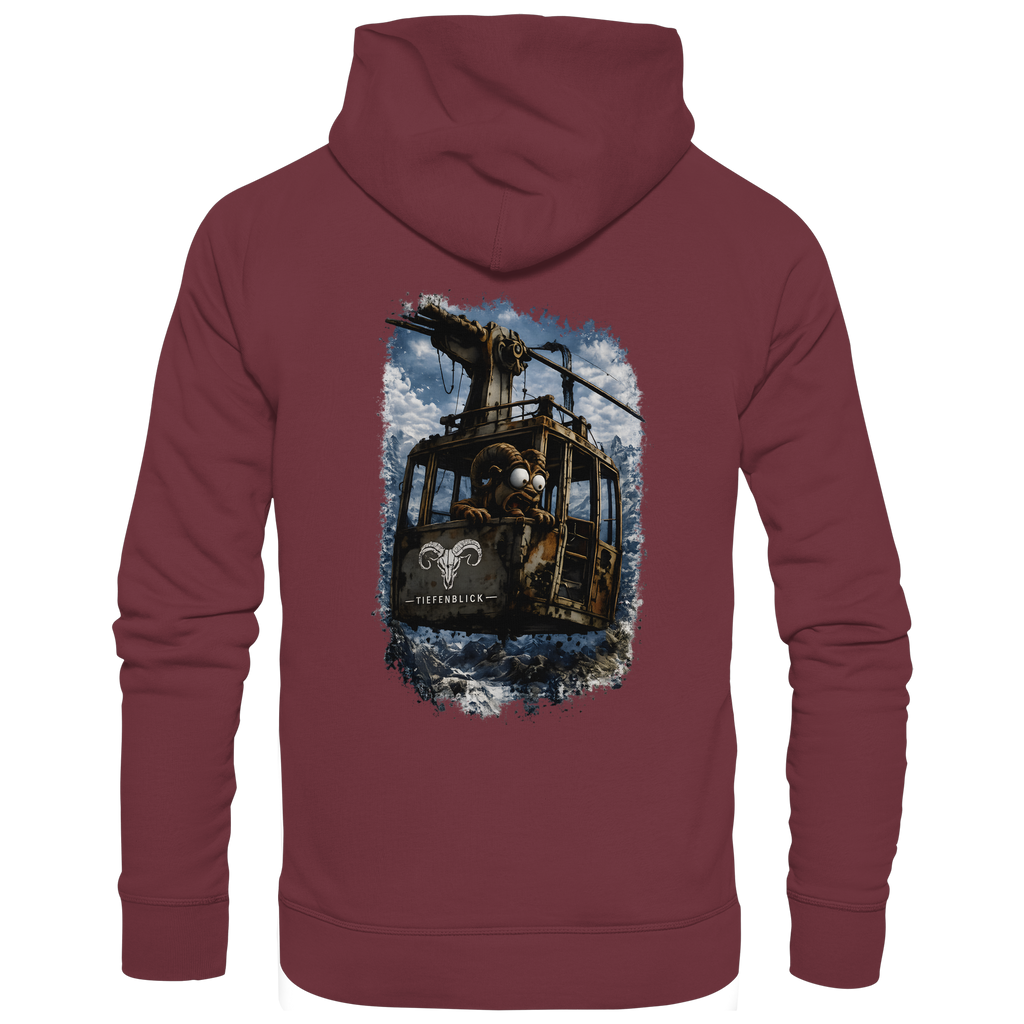 Tiefenblick Gondel Adrenalin Fun - Organic Hoodie