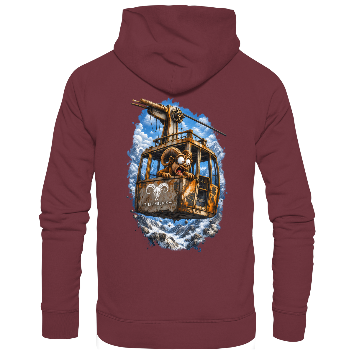 Tiefenblick Adrenalin Gondel Fun - Organic Hoodie