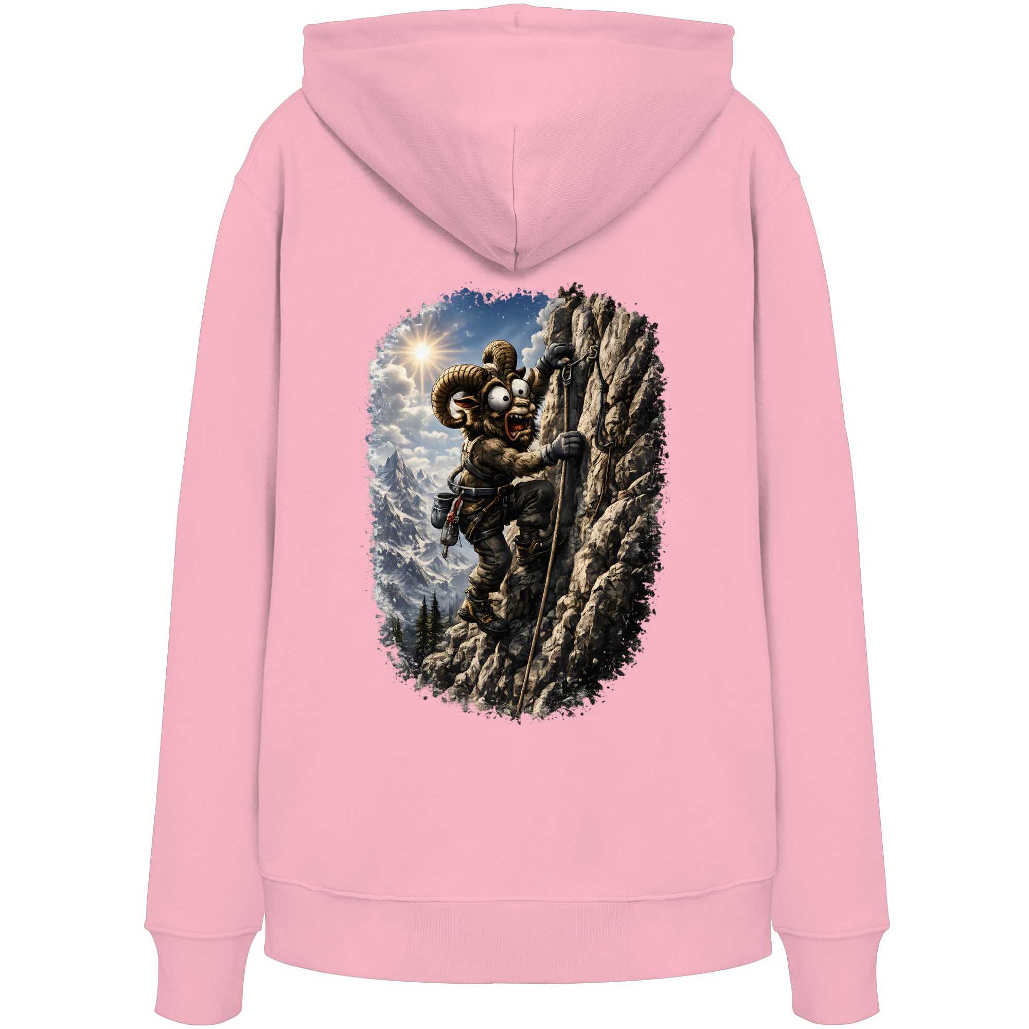 Tiefenblick T Shirt Klettern - Organic Hoodie