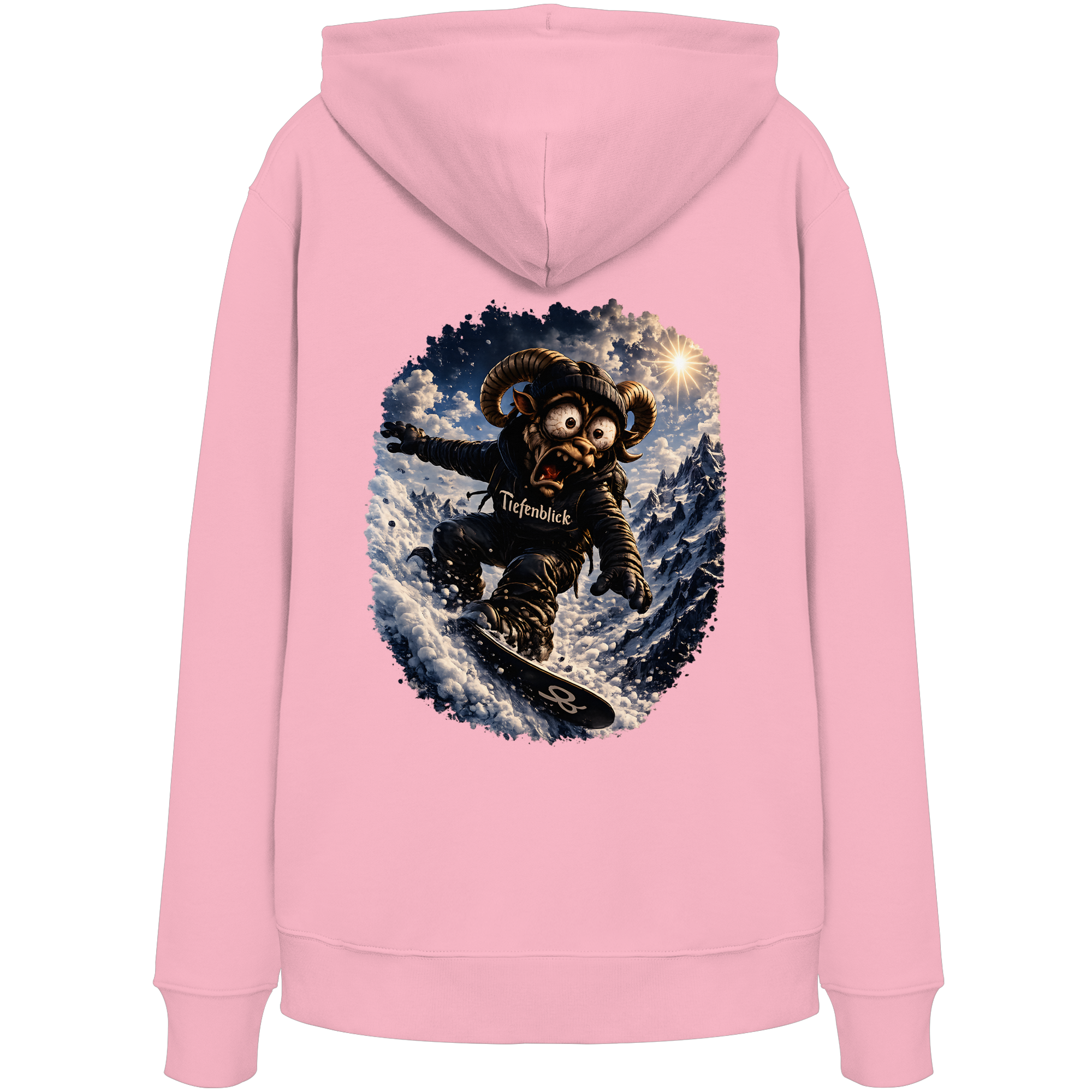 Tiefenblick Snowboarden- Organic Hoodie
