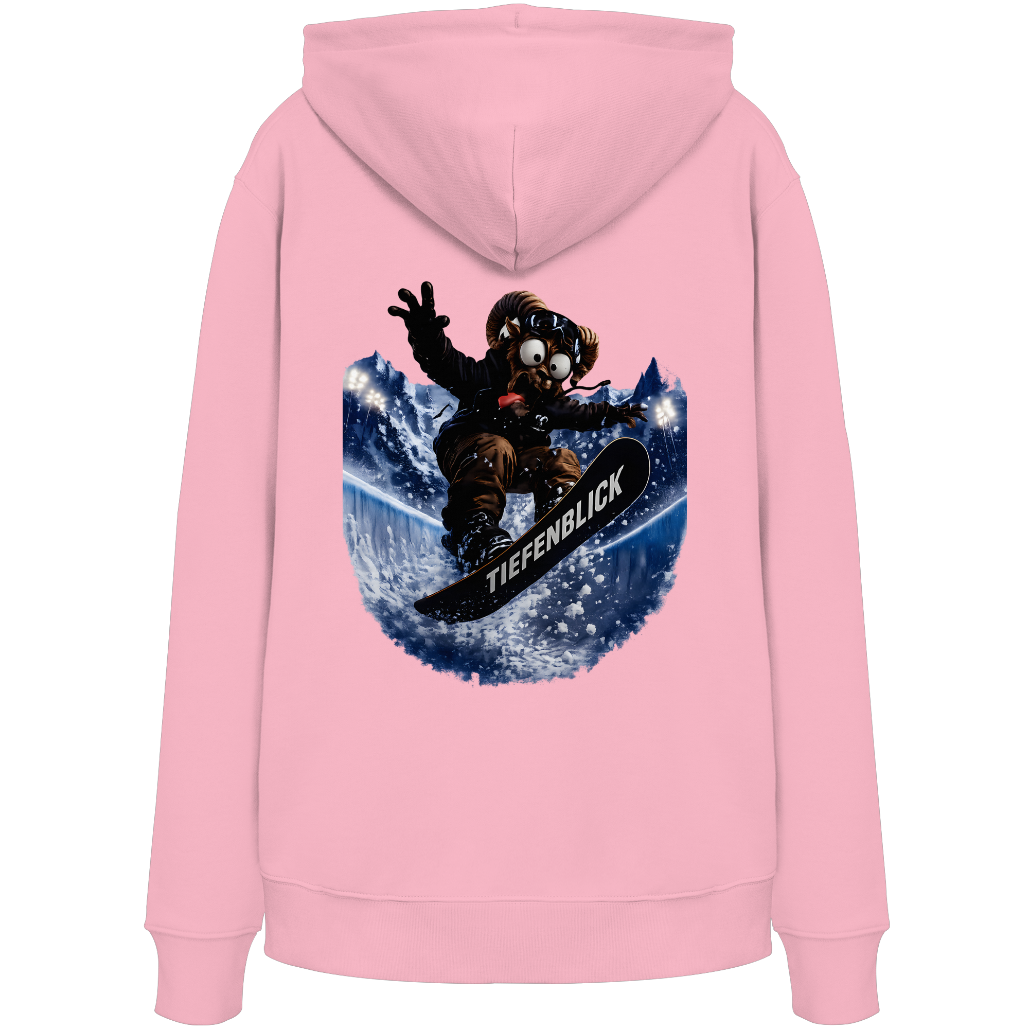 Tiefenblick Snowboarden Halfpipe  - Organic Hoodie
