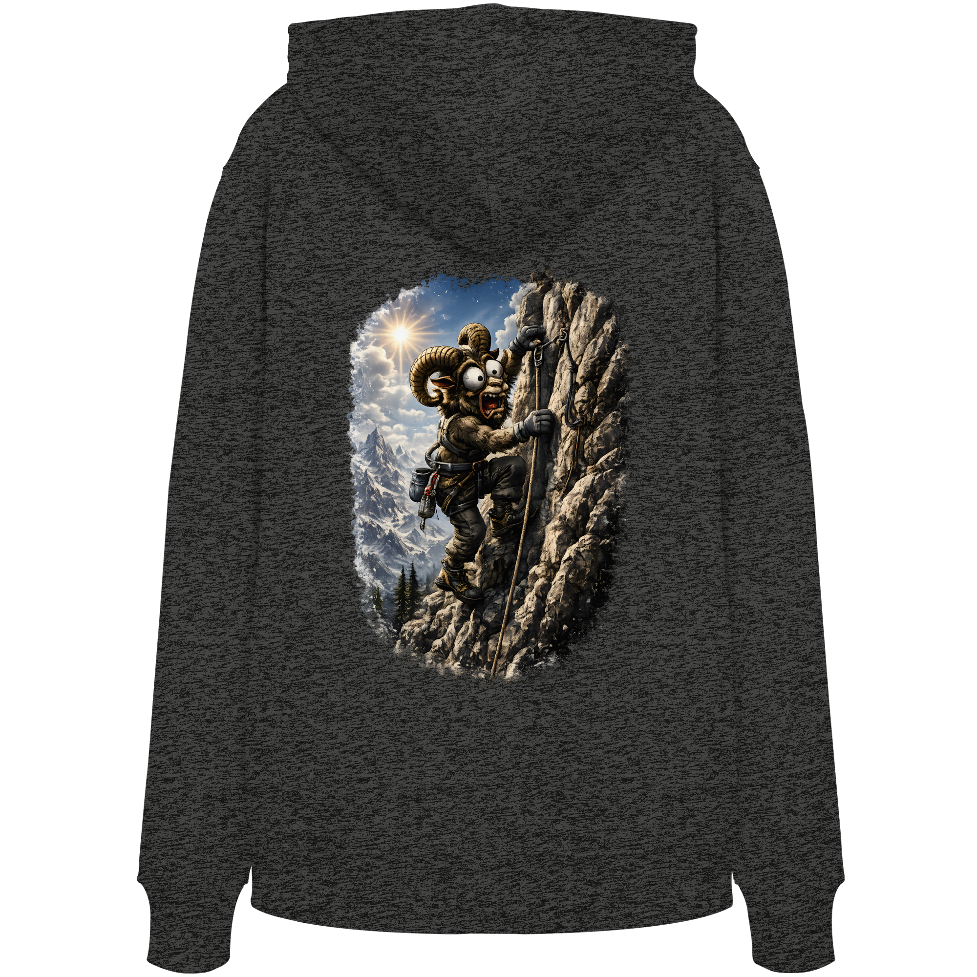Tiefenblick T Shirt Klettern - Organic Hoodie