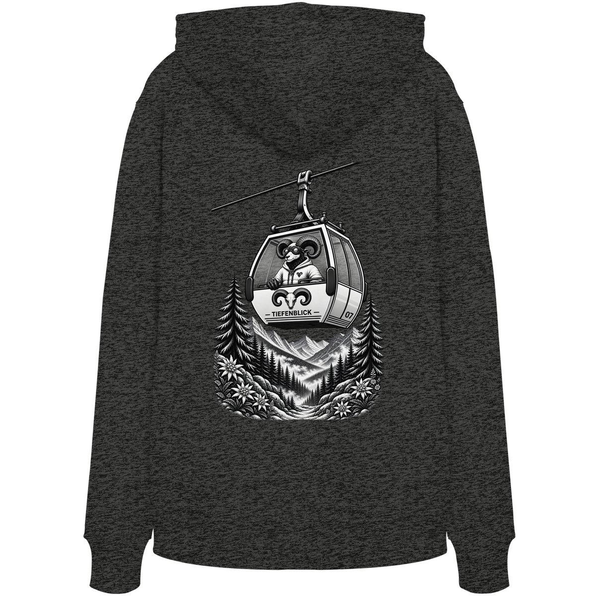 Tiefenblick Gondel Fun  - Organic Hoodie