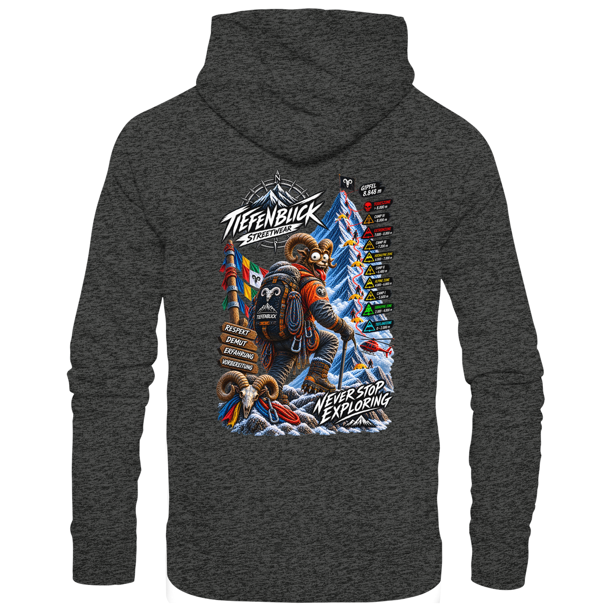 Tiefenblick Todeszone Fun - Organic Hoodie