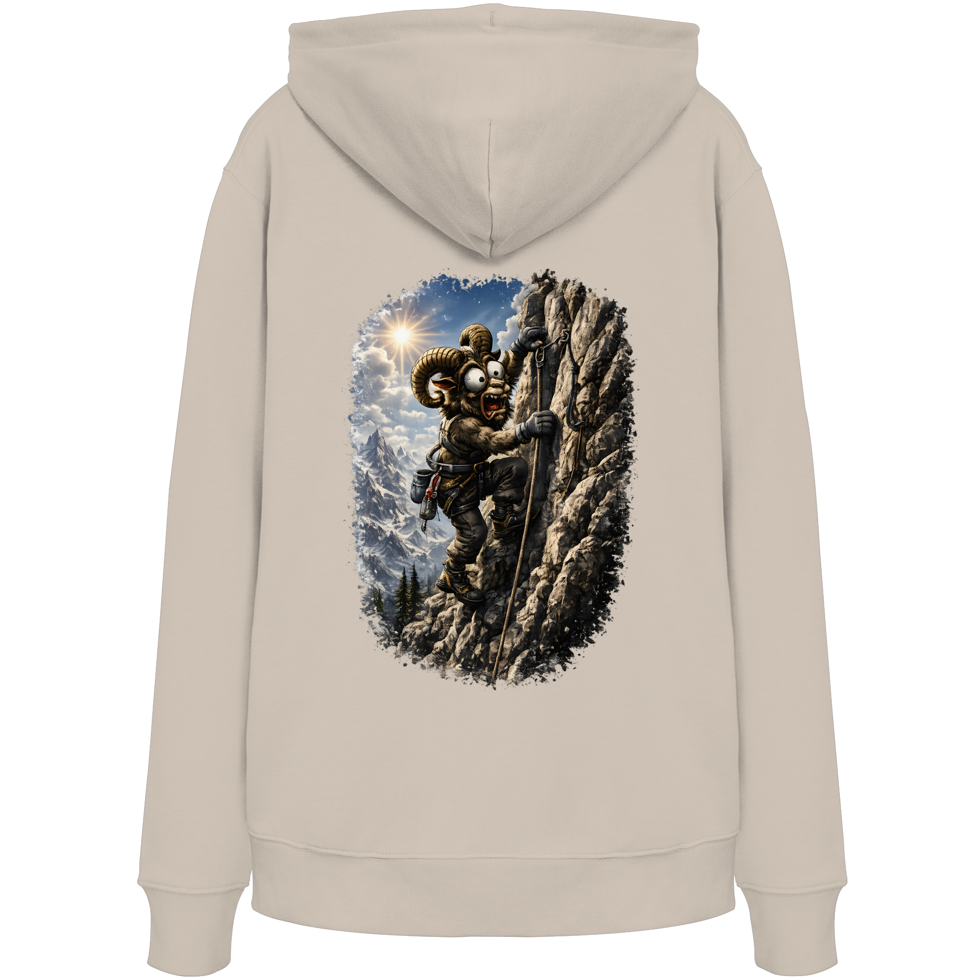 Tiefenblick T Shirt Klettern - Organic Hoodie