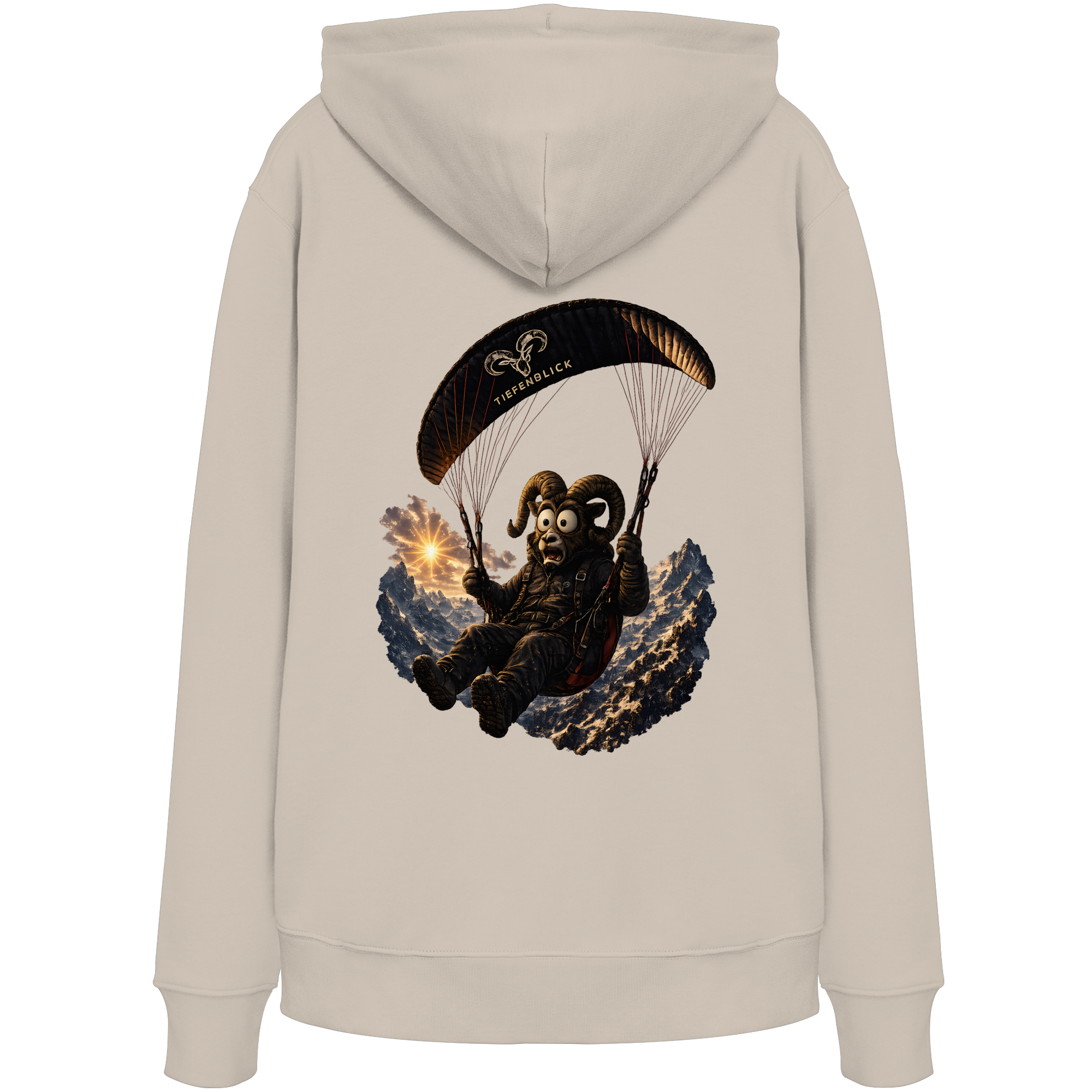 Tiefenblick Paraglider (Frau) - Organic Hoodie