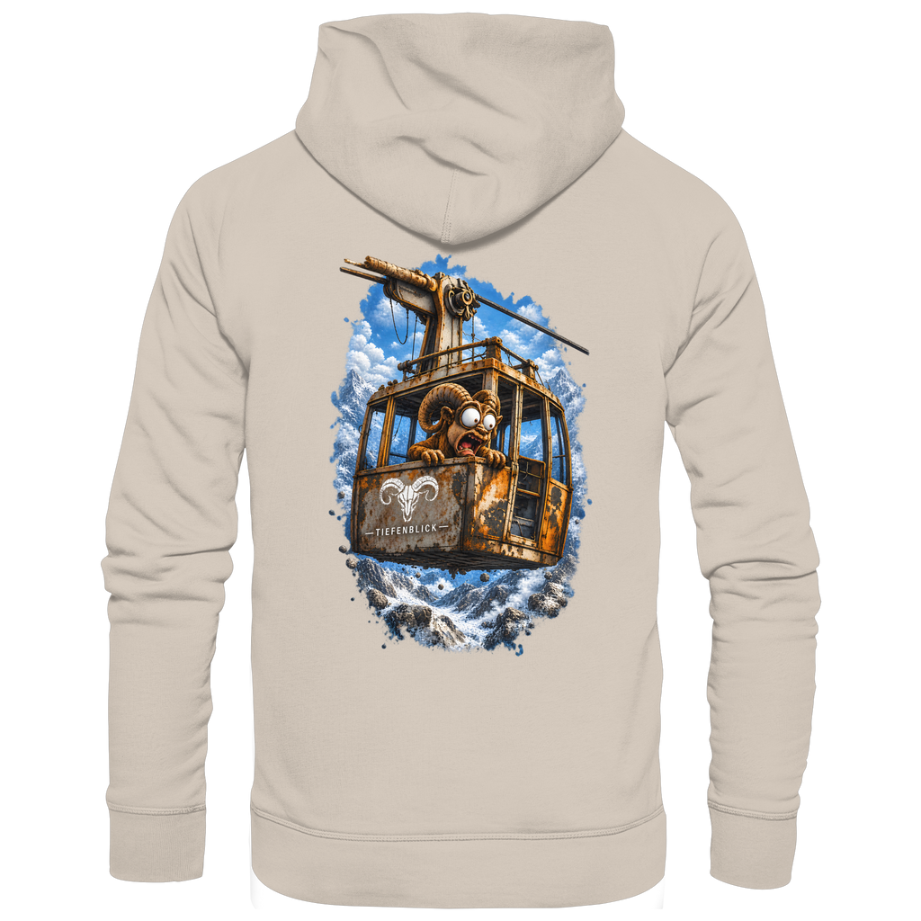 Tiefenblick Adrenalin Gondel Fun - Organic Hoodie