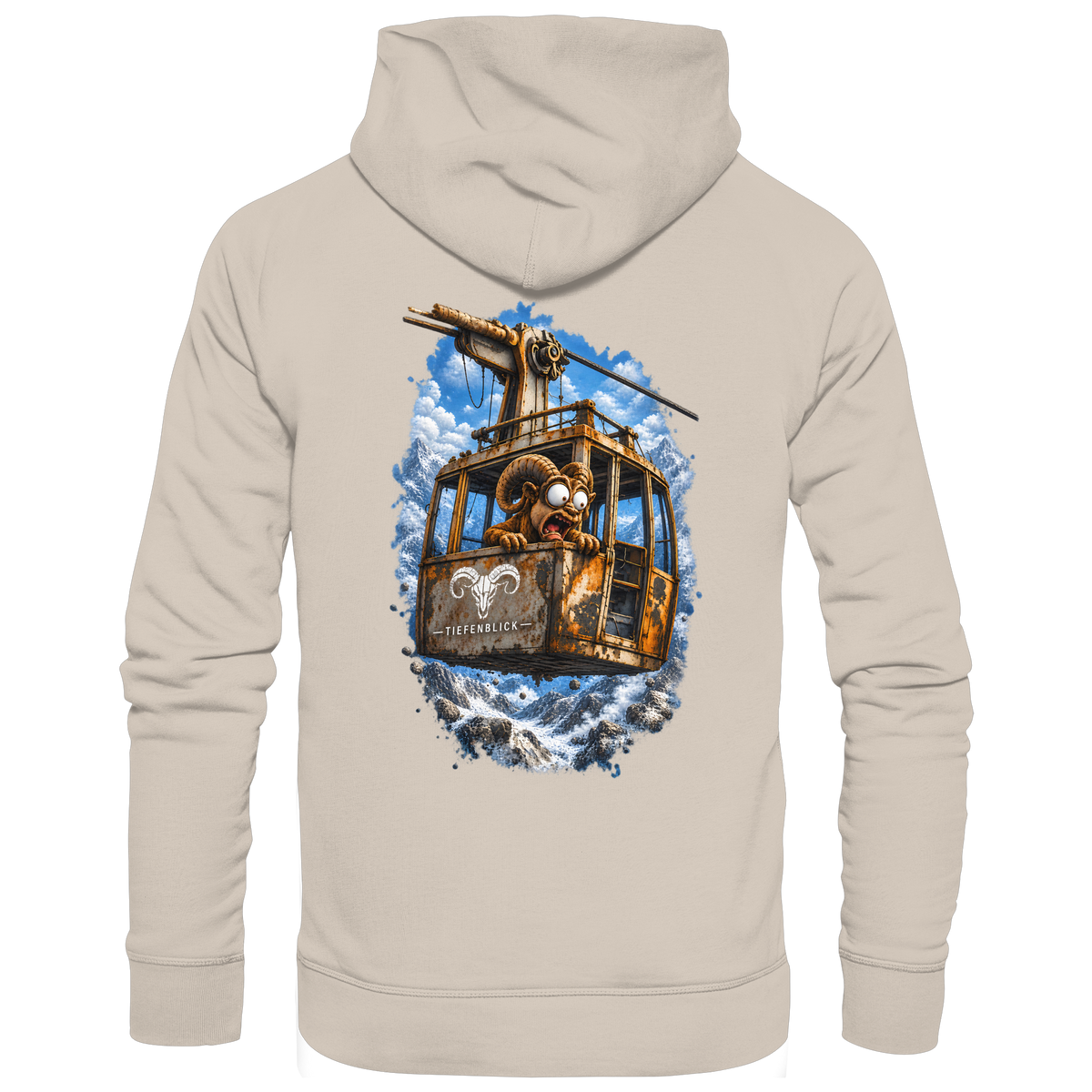 Tiefenblick Adrenalin Gondel Fun - Organic Hoodie