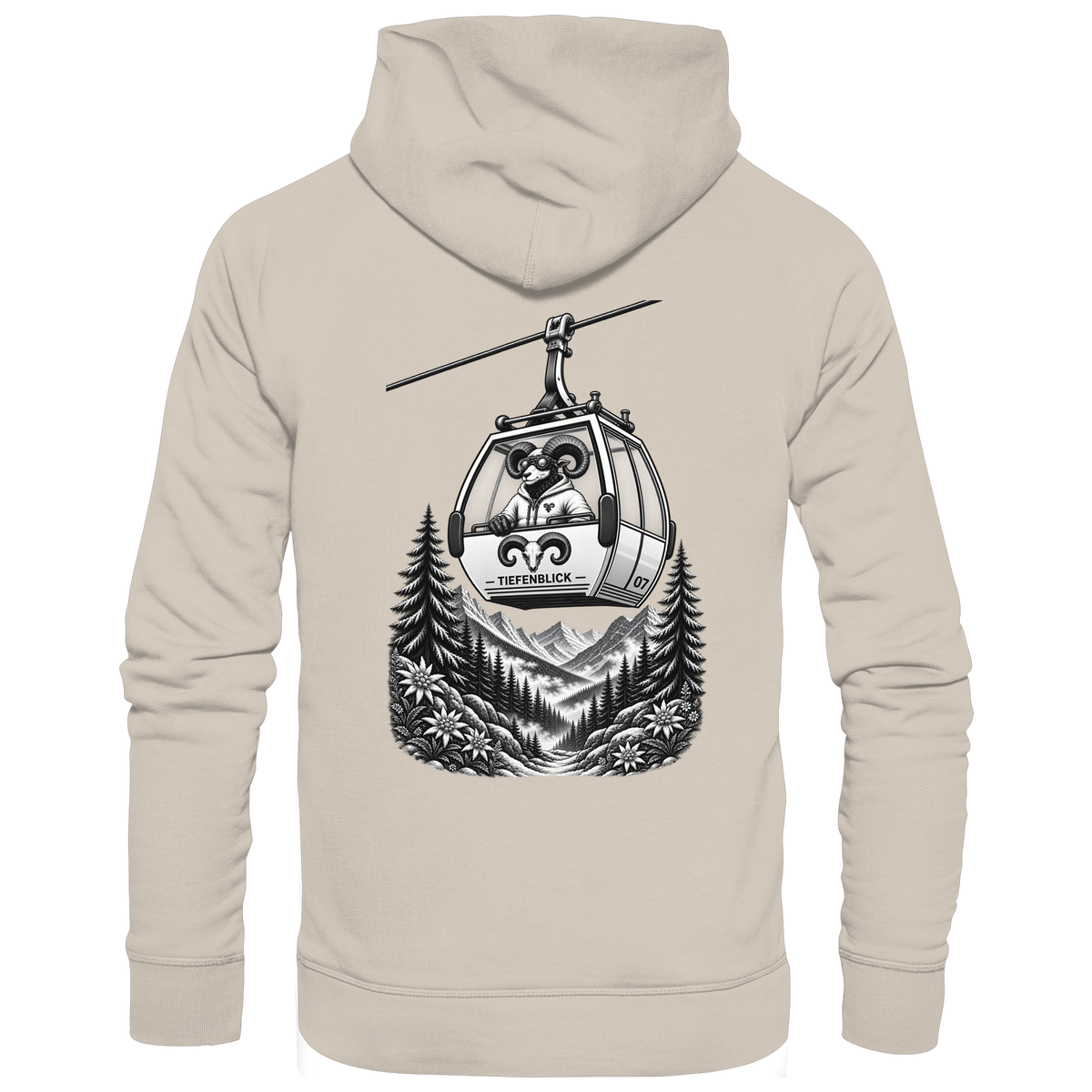 Tiefenblick Gondel Fun  - Organic Hoodie