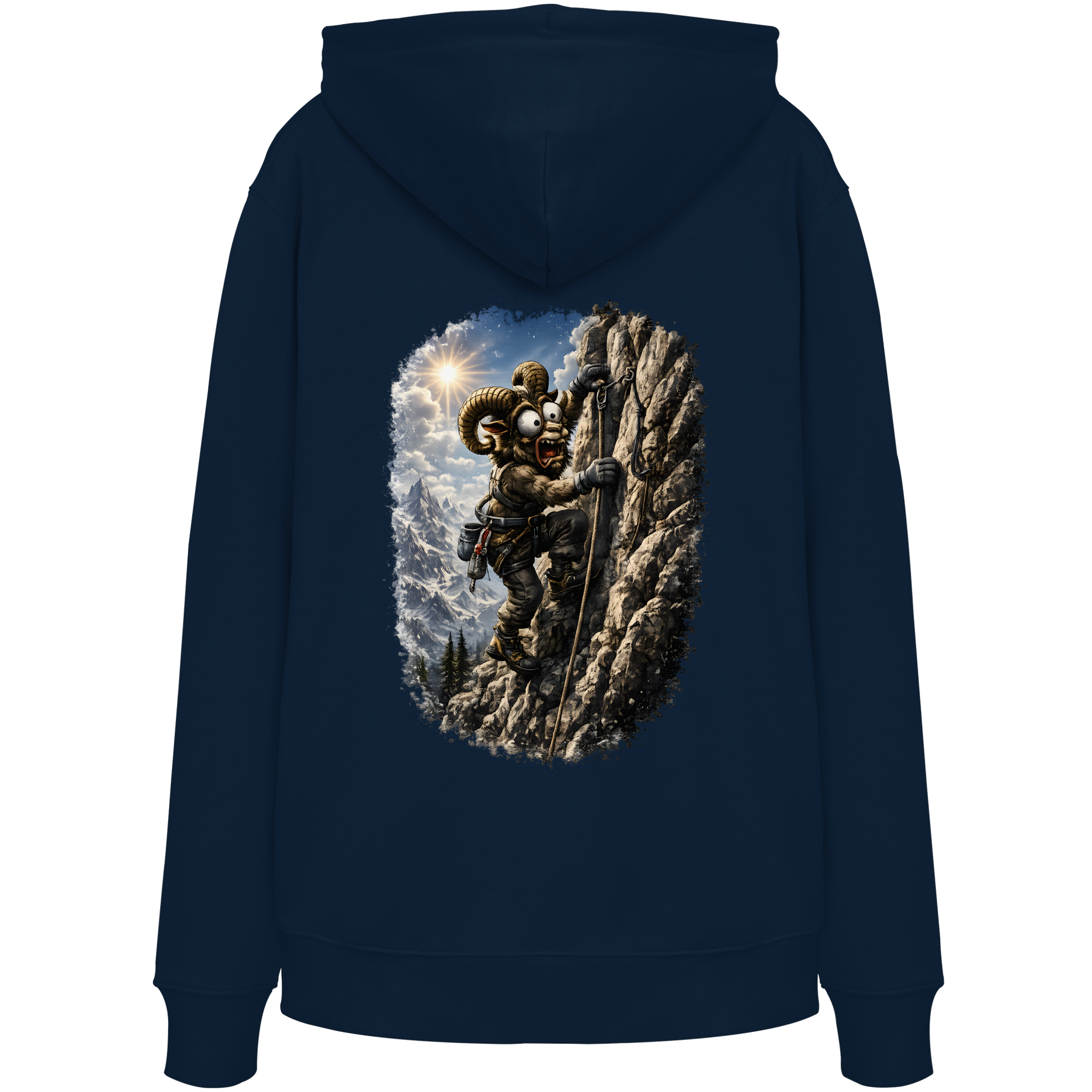 Tiefenblick T Shirt Klettern - Organic Hoodie