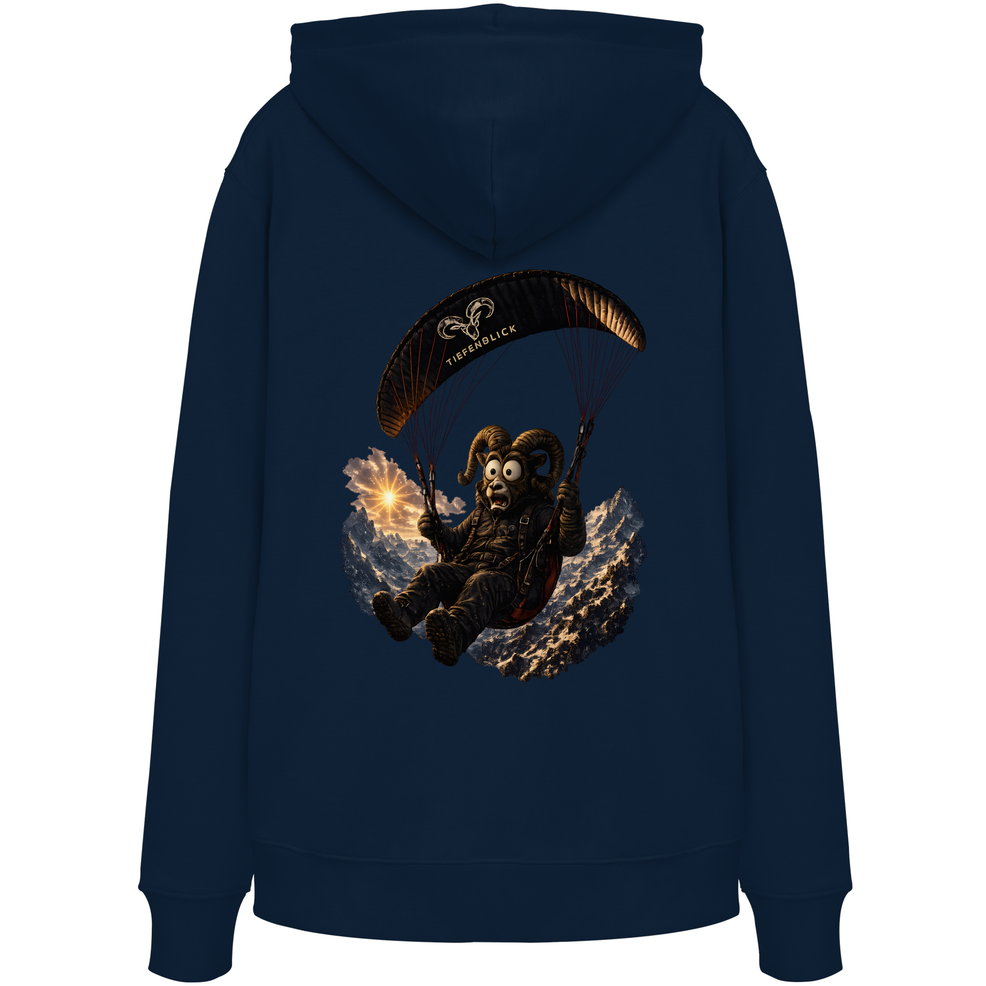 Tiefenblick Paraglider (Frau) - Organic Hoodie