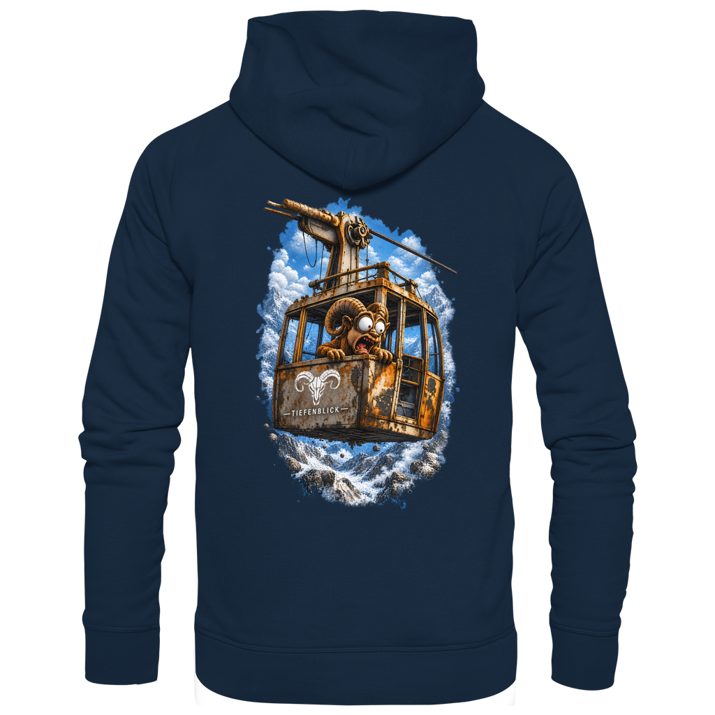 Tiefenblick Adrenalin Gondel Fun - Organic Hoodie