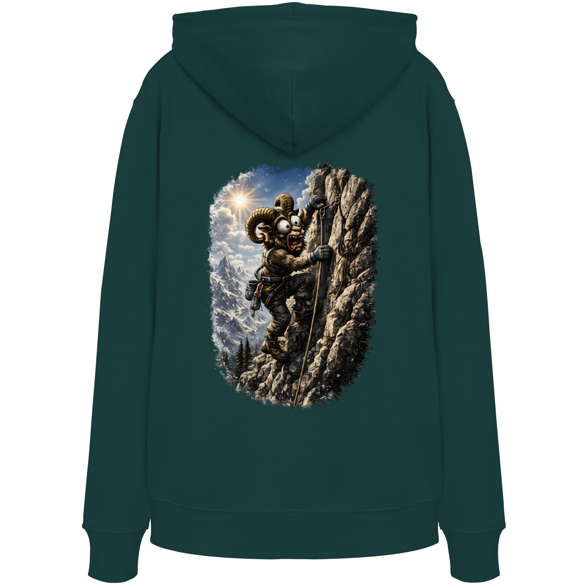 Tiefenblick T Shirt Klettern - Organic Hoodie