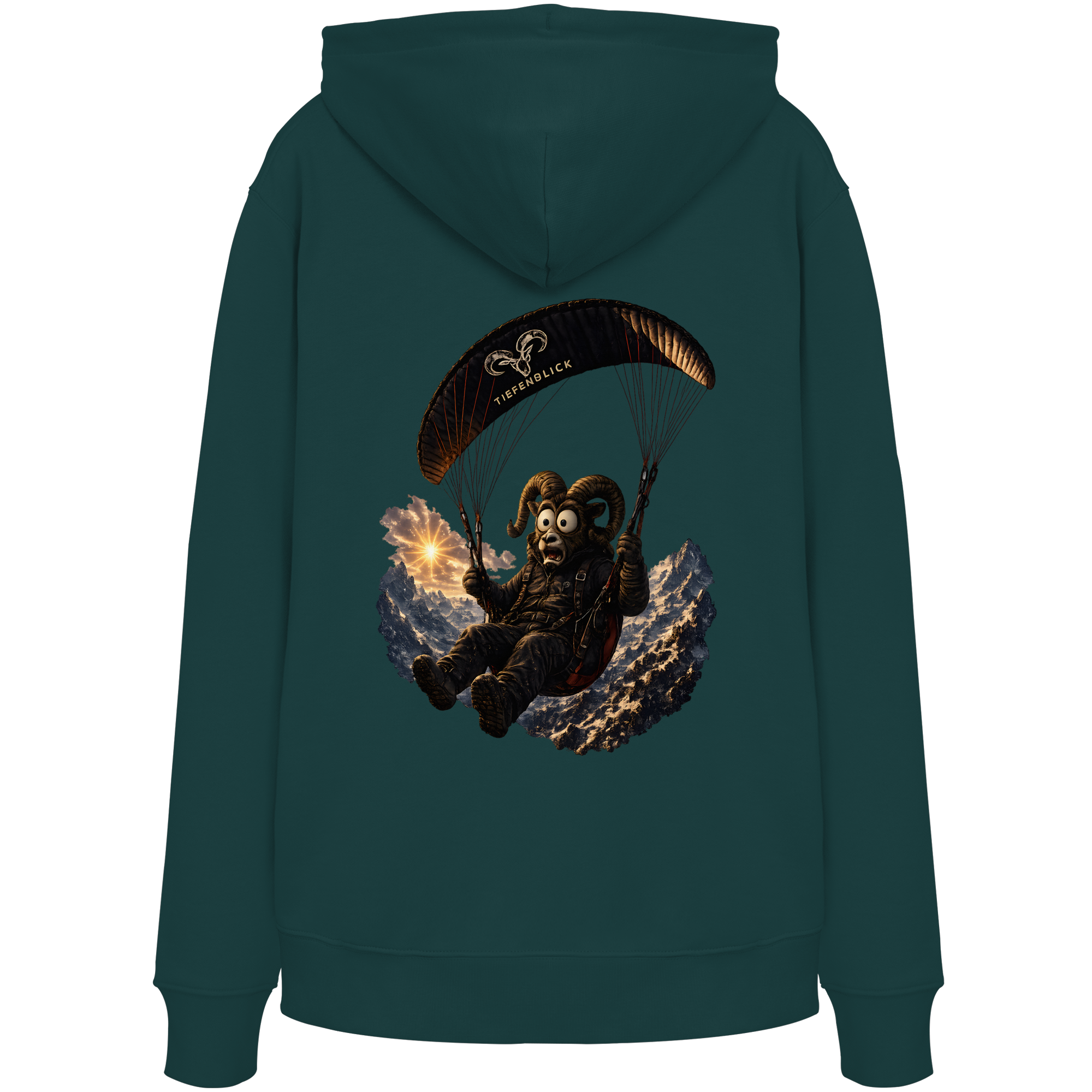 Tiefenblick Paraglider (Frau) - Organic Hoodie