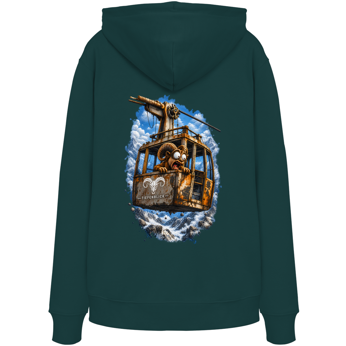 Tiefenblick Adrenalin Gondel Fun - Organic Hoodie