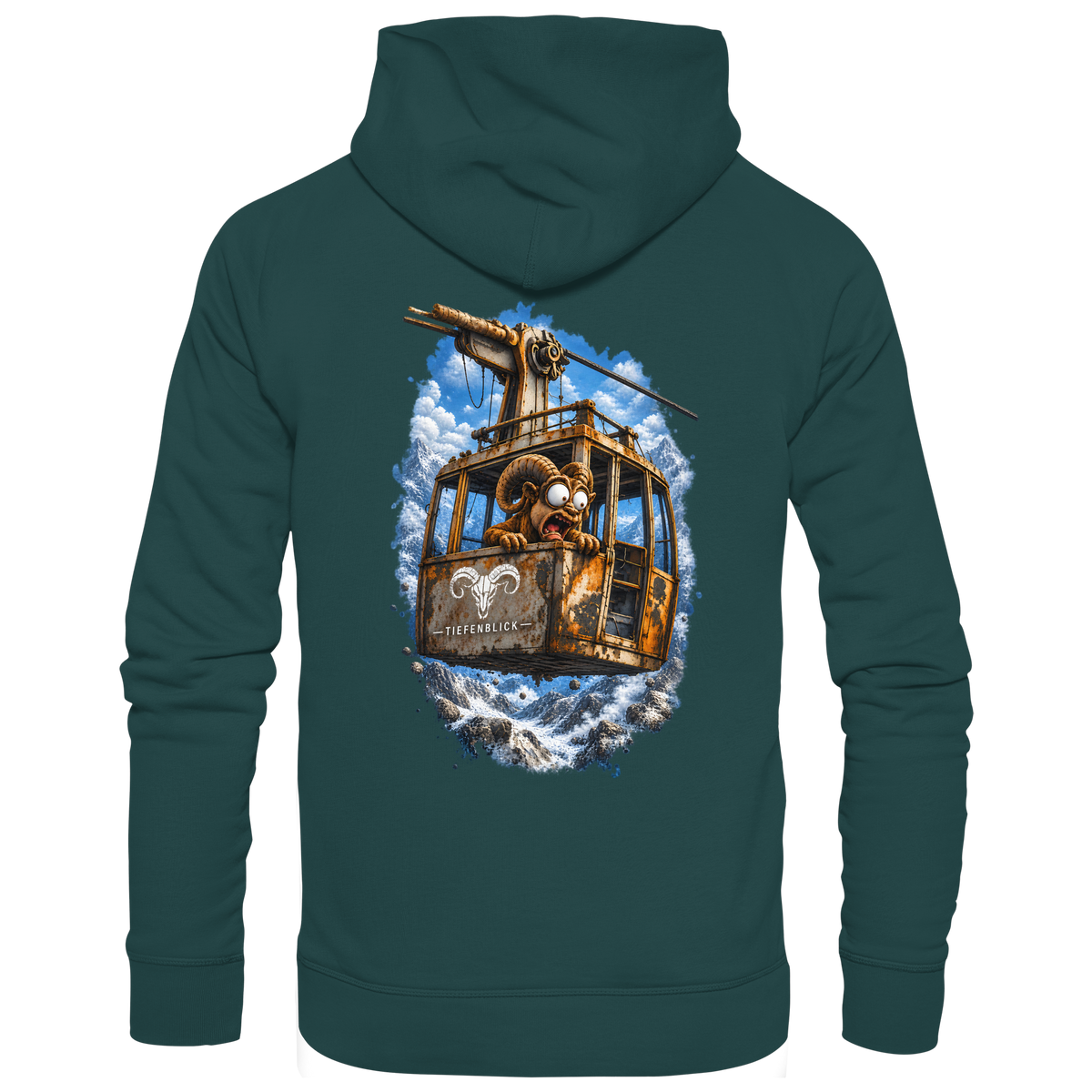 Tiefenblick Adrenalin Gondel Fun - Organic Hoodie