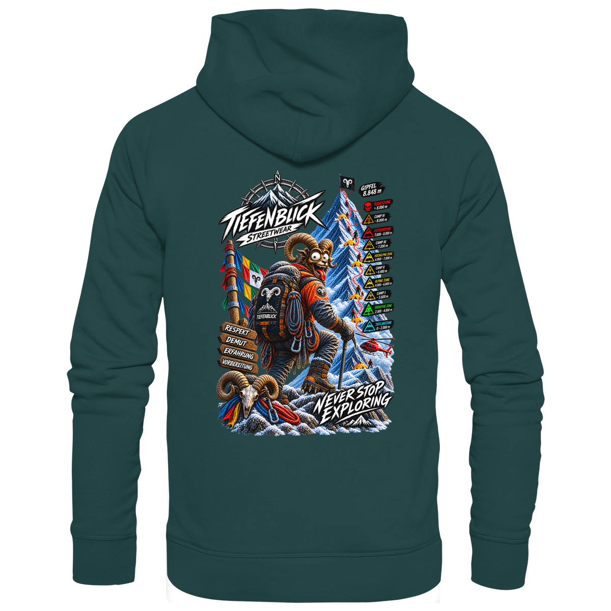 Tiefenblick Todeszone Fun - Organic Hoodie